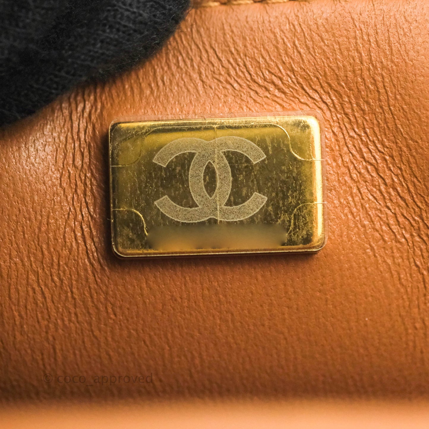 Chanel Quilted Mini Rectangular Flap Caramel Lambskin Gold Hardware 22S