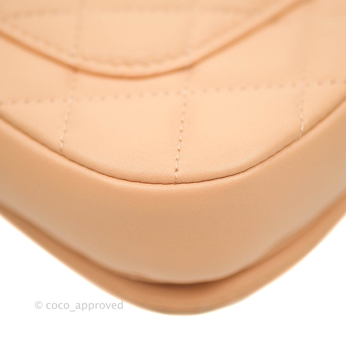 Chanel Clutch with Chain Beige Calfskin Aged Gold Hardware 21B