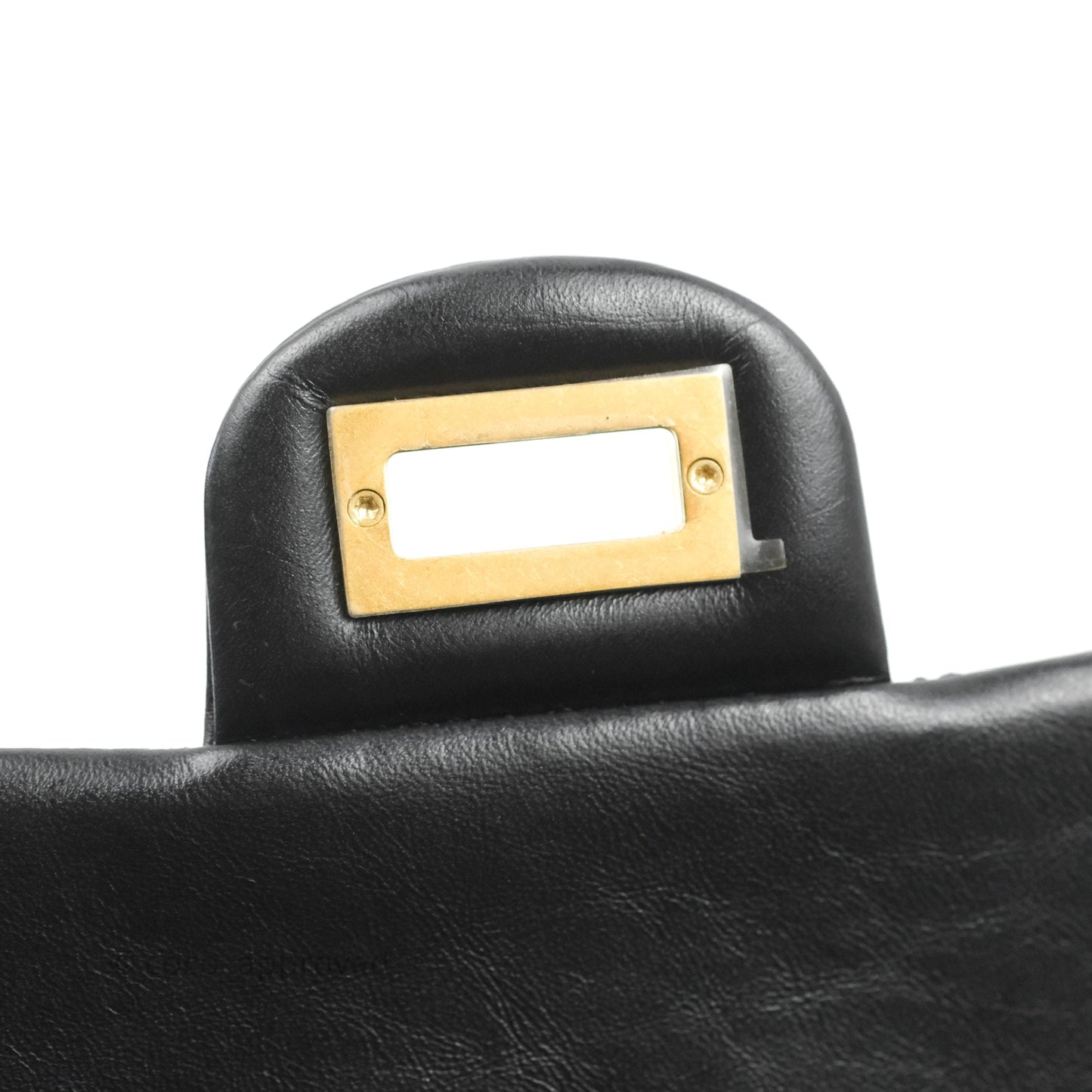 Chanel Mini Reissue 224 Black Aged Calfskin Aged Gold Hardware