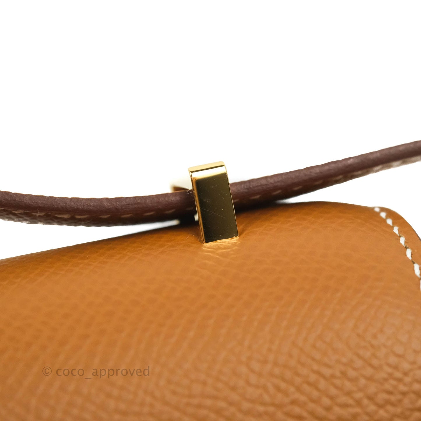 Hermès Constance Mini 18 Gold Epsom Gold Hardware