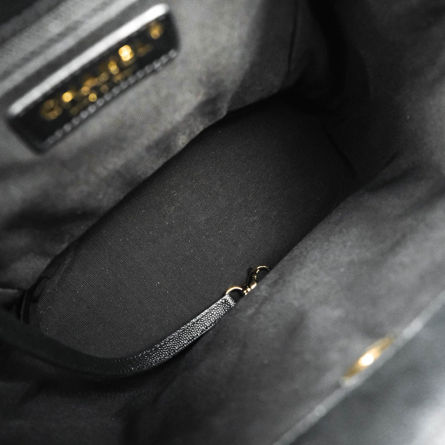 Chanel Quilted Black Caviar Duma Backpack Bag Gold Hardware