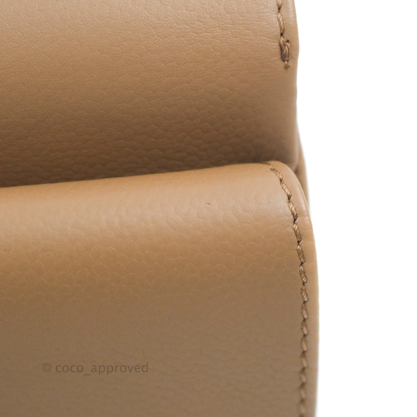 Chanel Flap Bag Dark Beige Caviar Ruthenium Hardware 17B