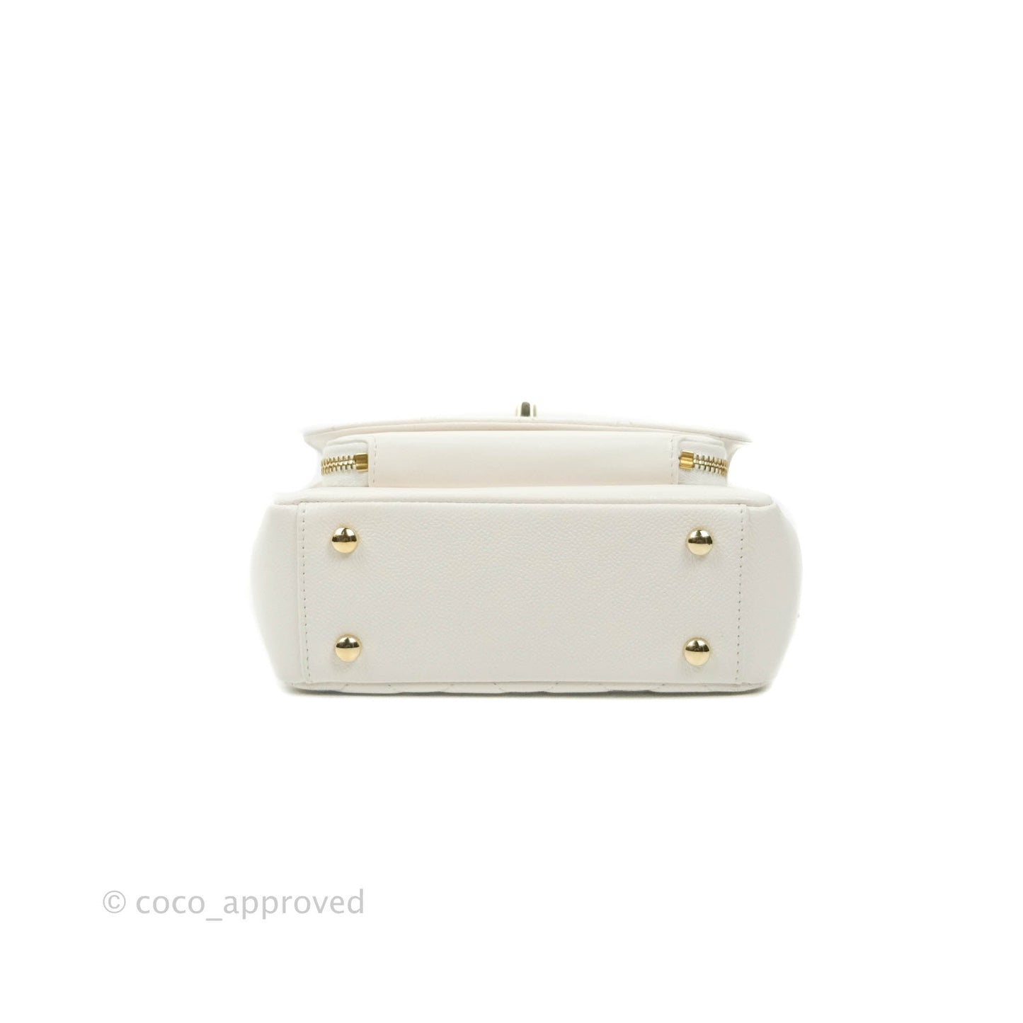 Chanel Quilted Small Business Affinity Flap White Caviar Gold Hardware