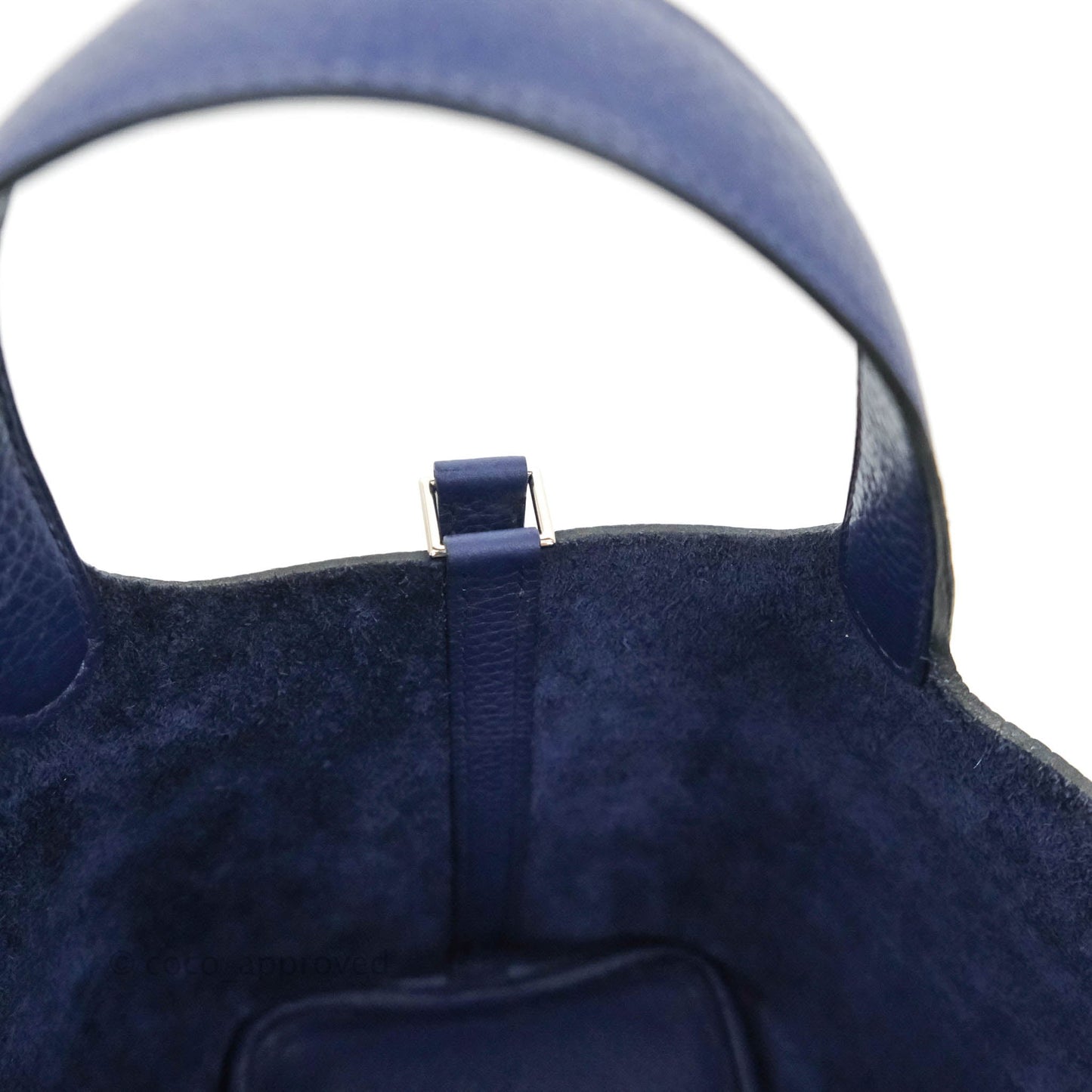 Hermès Picotin Lock 18 PM Bleu Encre Clemence Palladium Hardware