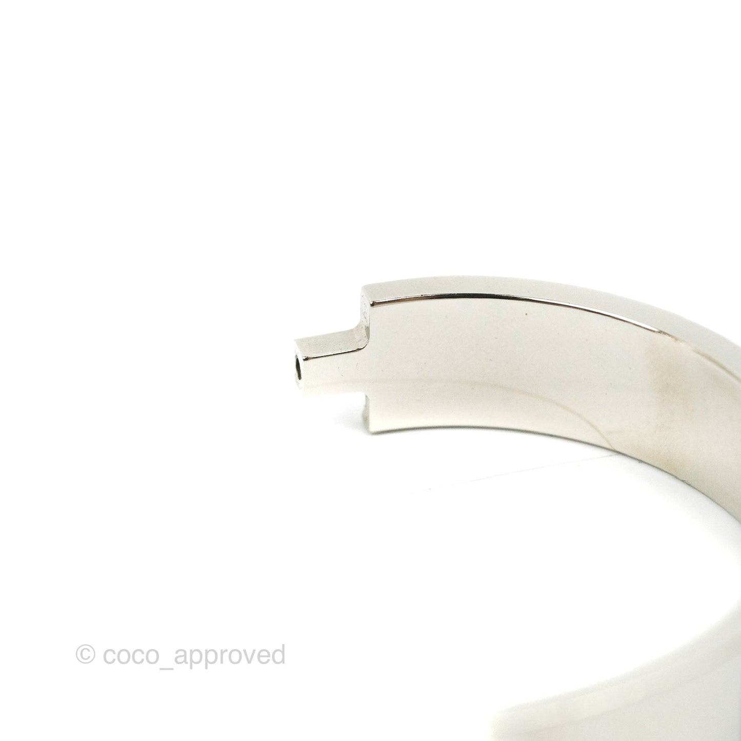 Hermès Clic H Bracelet Blue Palladium Hardware PM