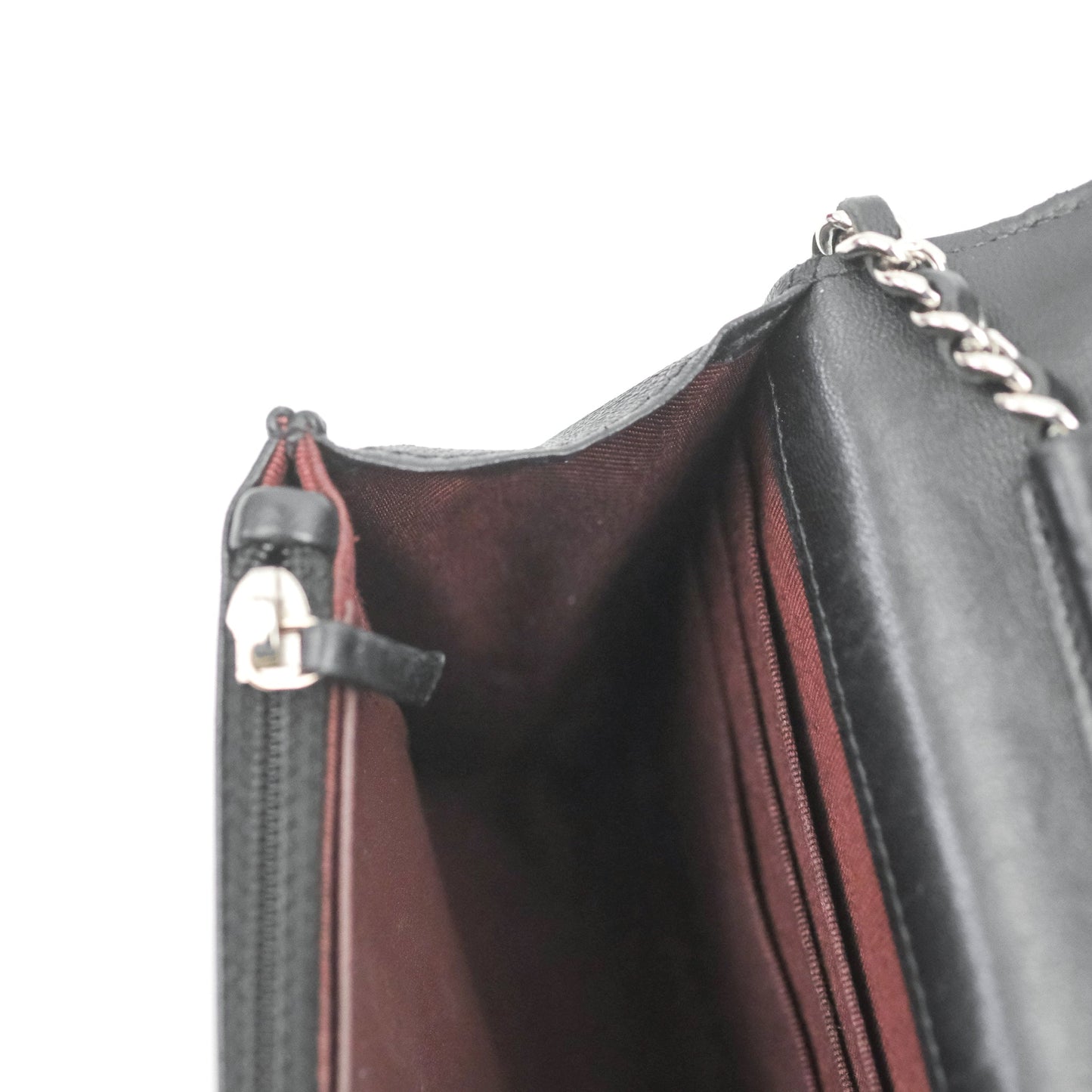 Chanel Quilted Classic WOC Black Lambskin Silver Hardware