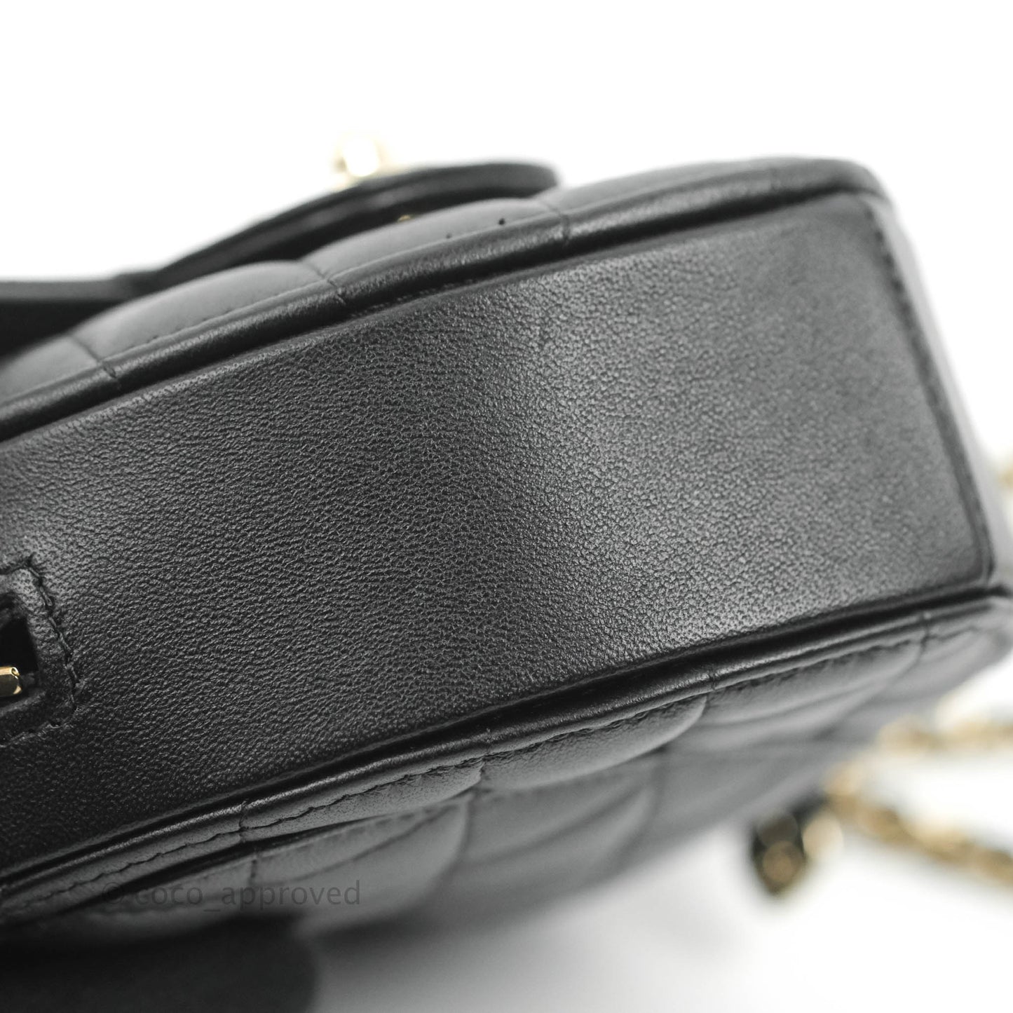 Chanel Small Heart Bag Black Lambskin Gold Hardware 22S