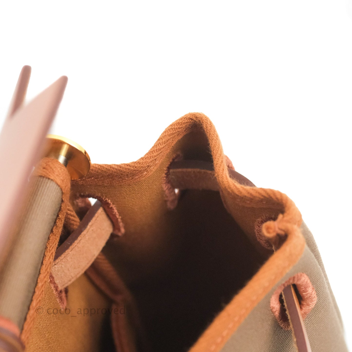 Hermès Retourne Herbag Zip 31 Etoupe-Dune/Fauve Canvas Gold Hardware