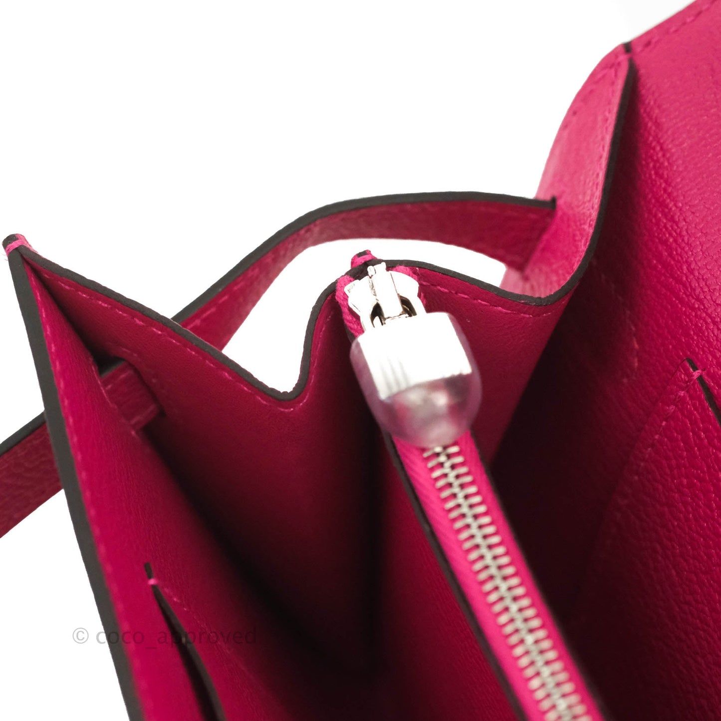 Hermès Kelly To Go Wallet Rose Mexico Chevre Mysore Palladium Hardware