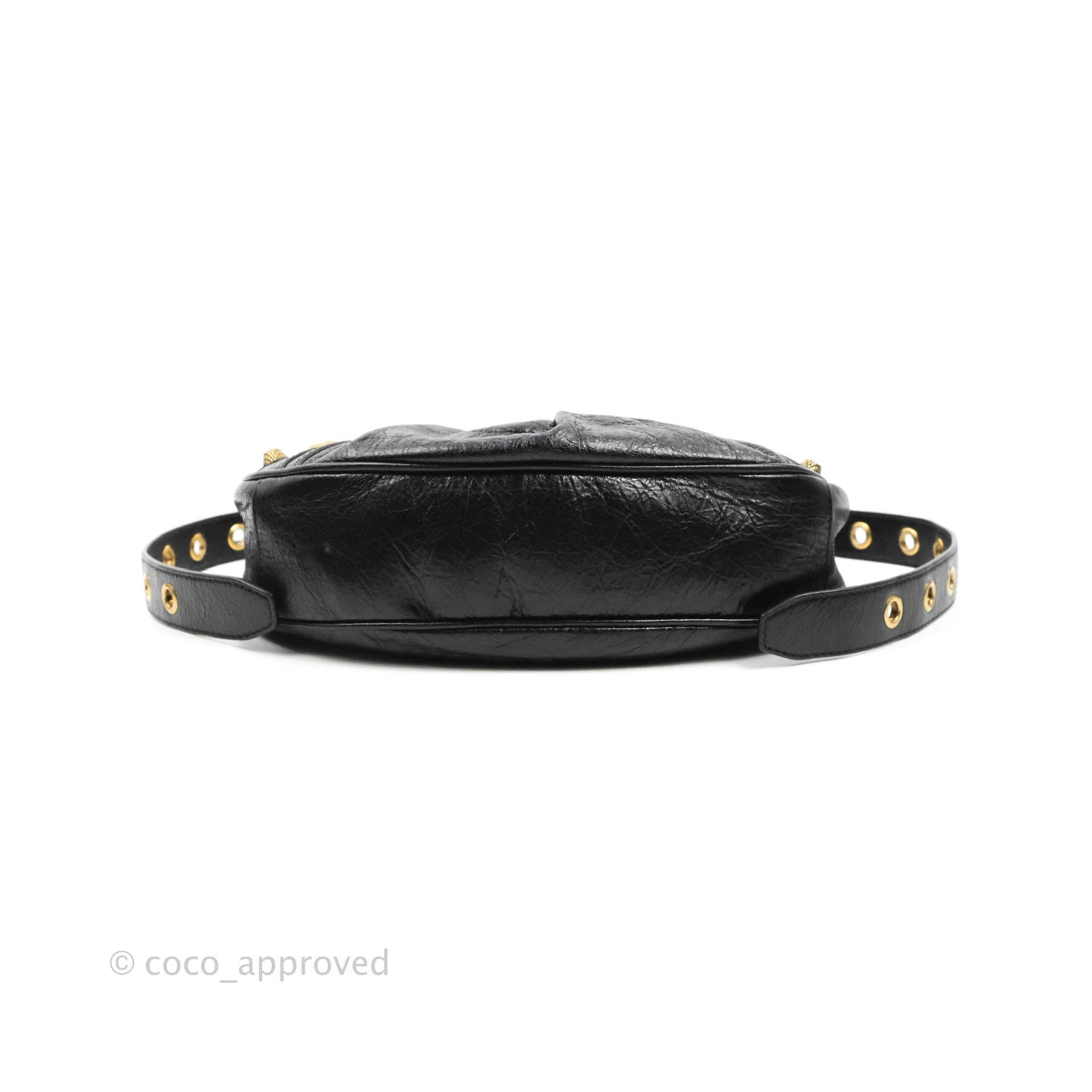 Balenciaga Le Cagole Shoulder Bag Black Calfskin Gold Hardware