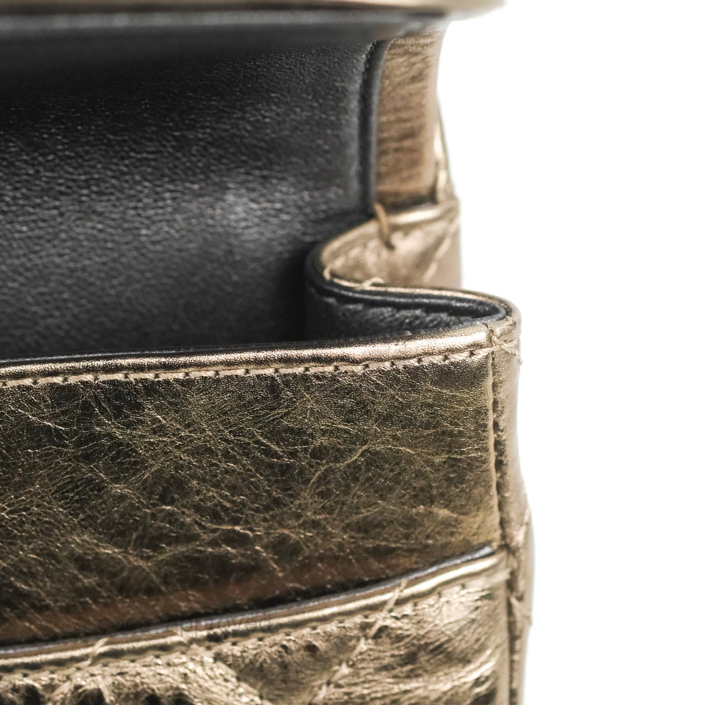 Chanel Reissue 226 Quilted Metallic Calfskin Copper Gold