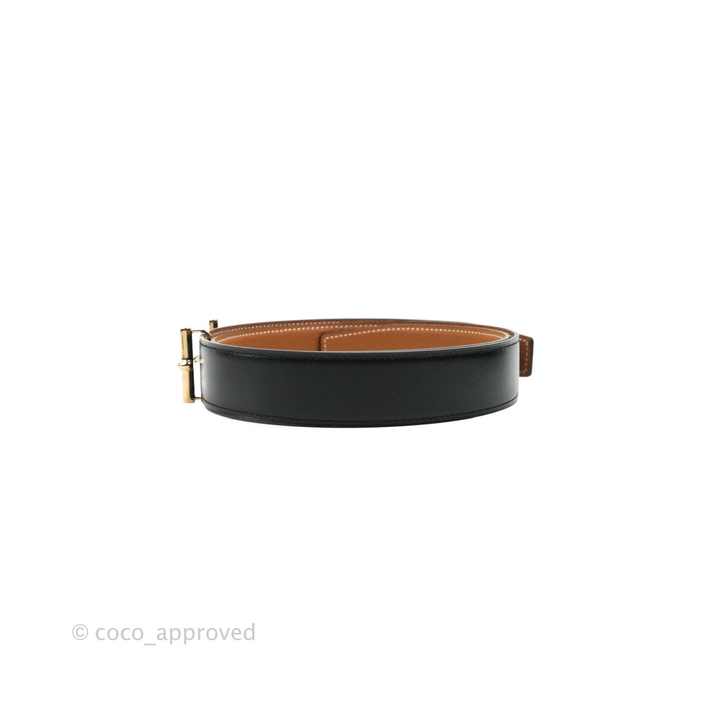 Hermès H d'Ancre Belt Buckle & Reversible Leather Strap Permabrass Hardware