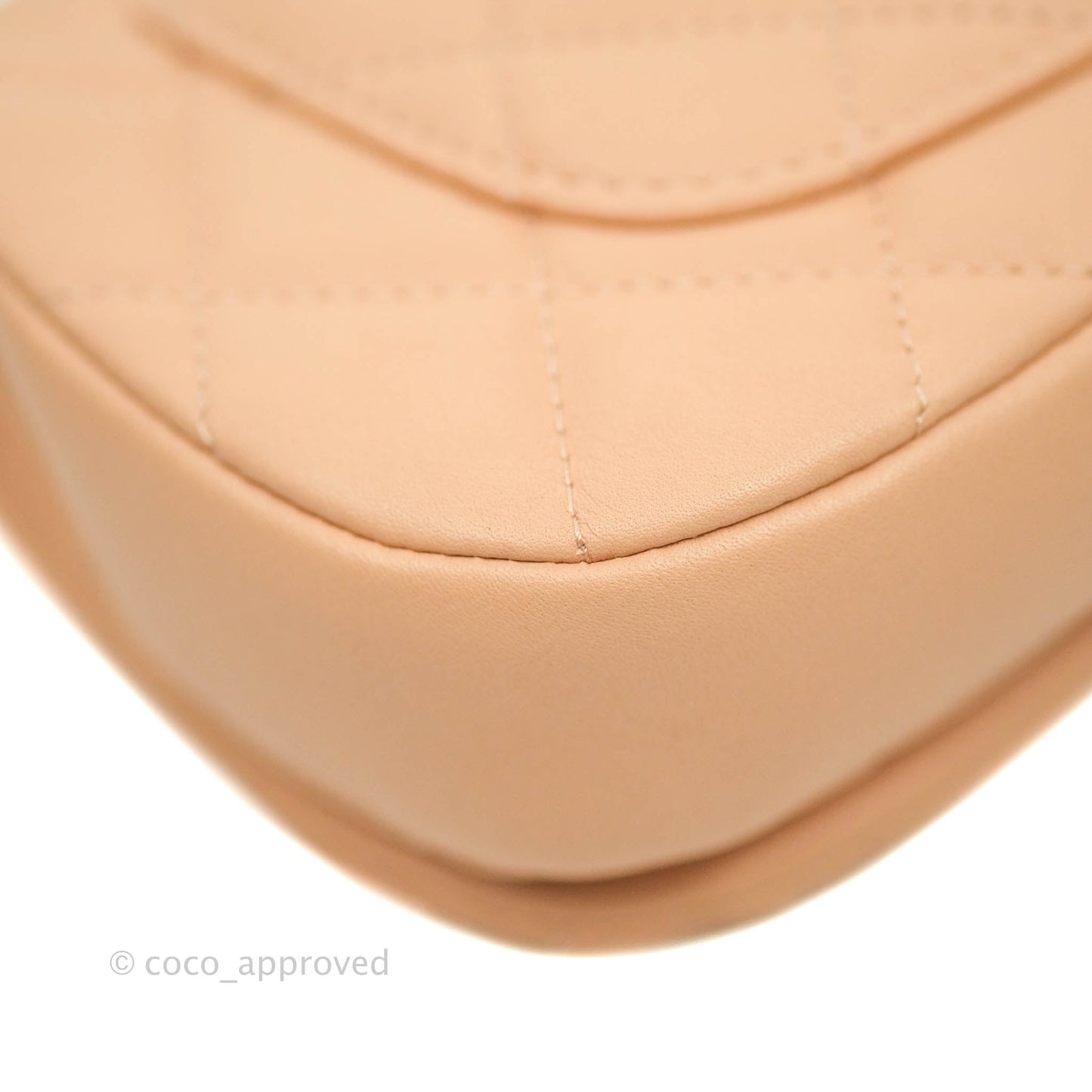 Chanel Clutch with Chain Beige Calfskin Aged Gold Hardware 21B