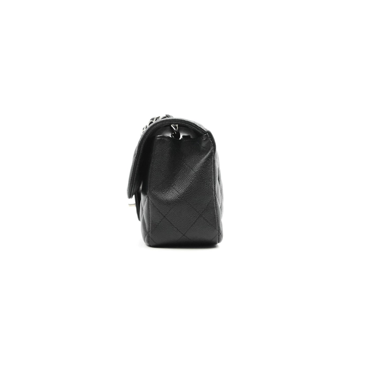 Chanel Classic Mini Rectangular Flap Black Caviar Silver Hardware