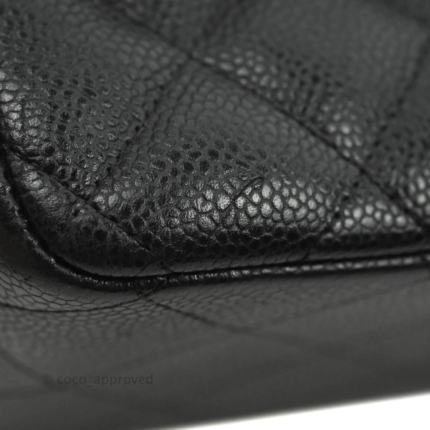 Chanel Jumbo Double Flap Black Caviar Silver Hardware⁣⁣
