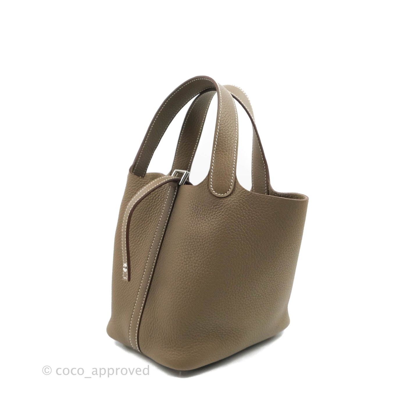 Hermès Picotin Lock 18 Etoupe Clemence Palladium Hardware