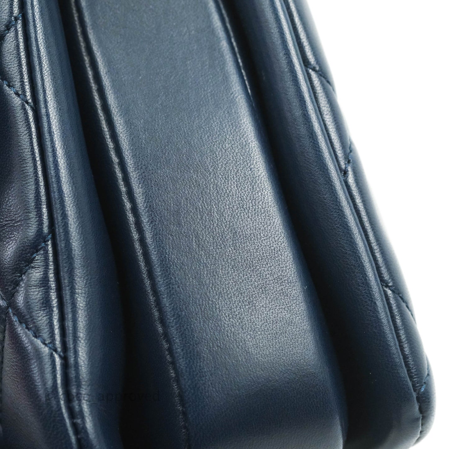 Chanel Small Trendy CC Navy Lambskin Gold Hardware