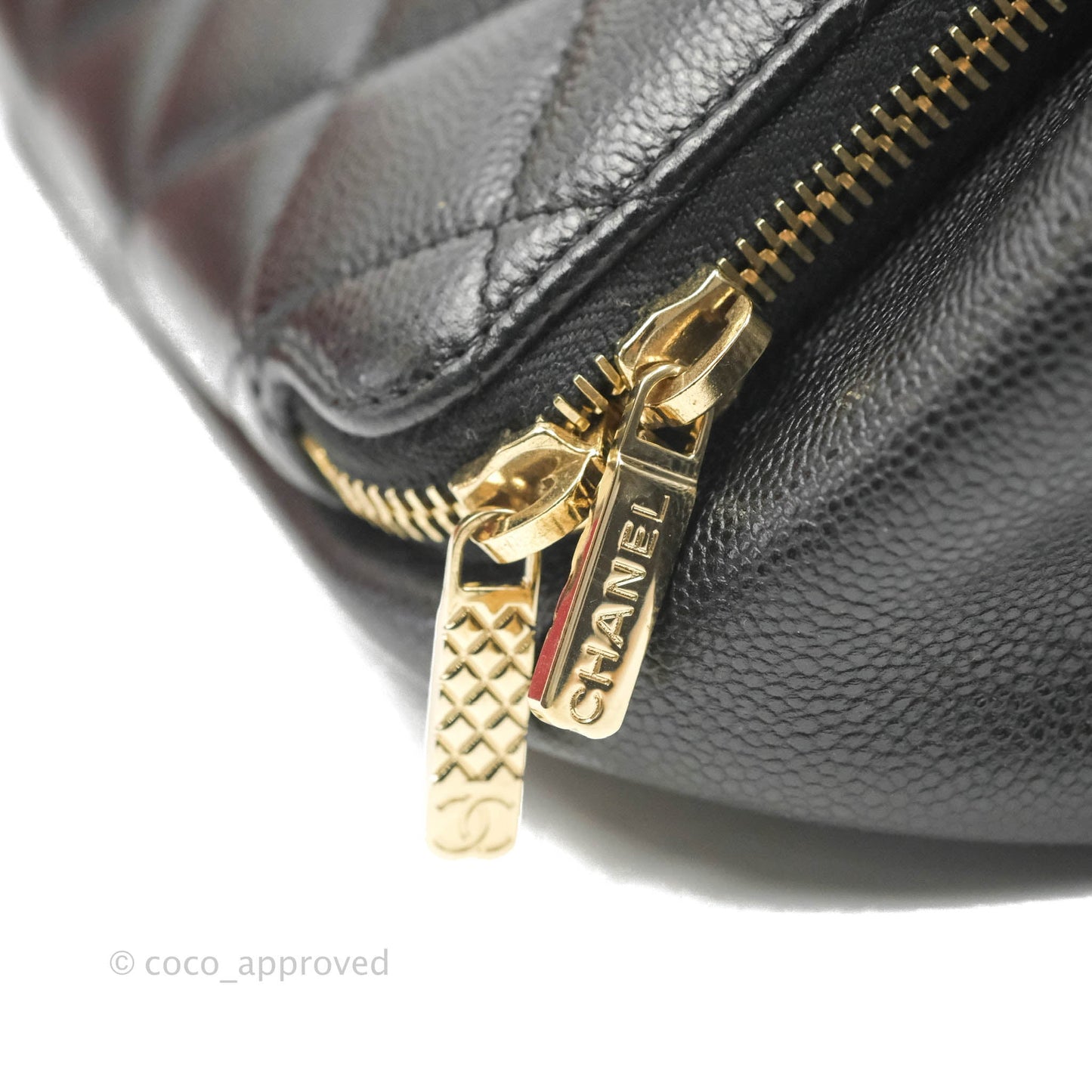 Chanel Quilted Business Affinity Backpack Black Caviar Gold Hardware