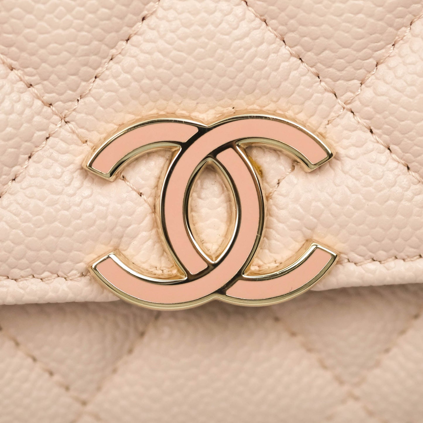 Chanel Wallet on Chain Pale Pink Caviar Gold Hardware 21C