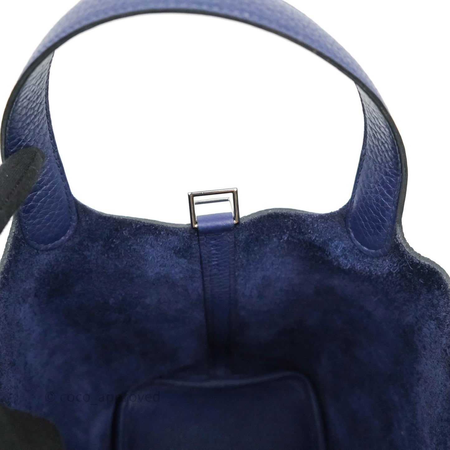 Hermès Picotin Lock 18 PM Bleu Encre Clemence Palladium Hardware