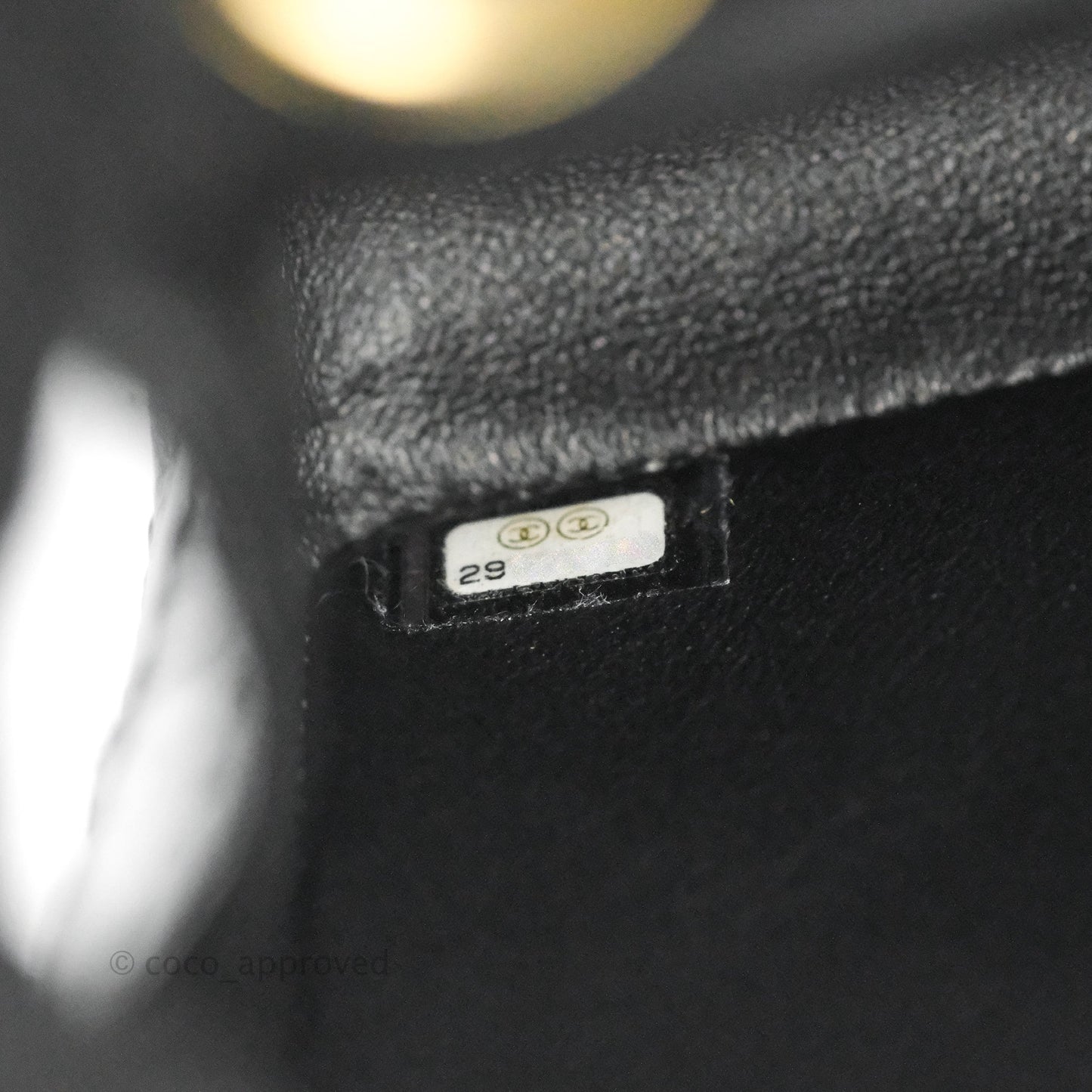 Chanel Mini Reissue 224 Black Aged Calfskin Aged Gold Hardware