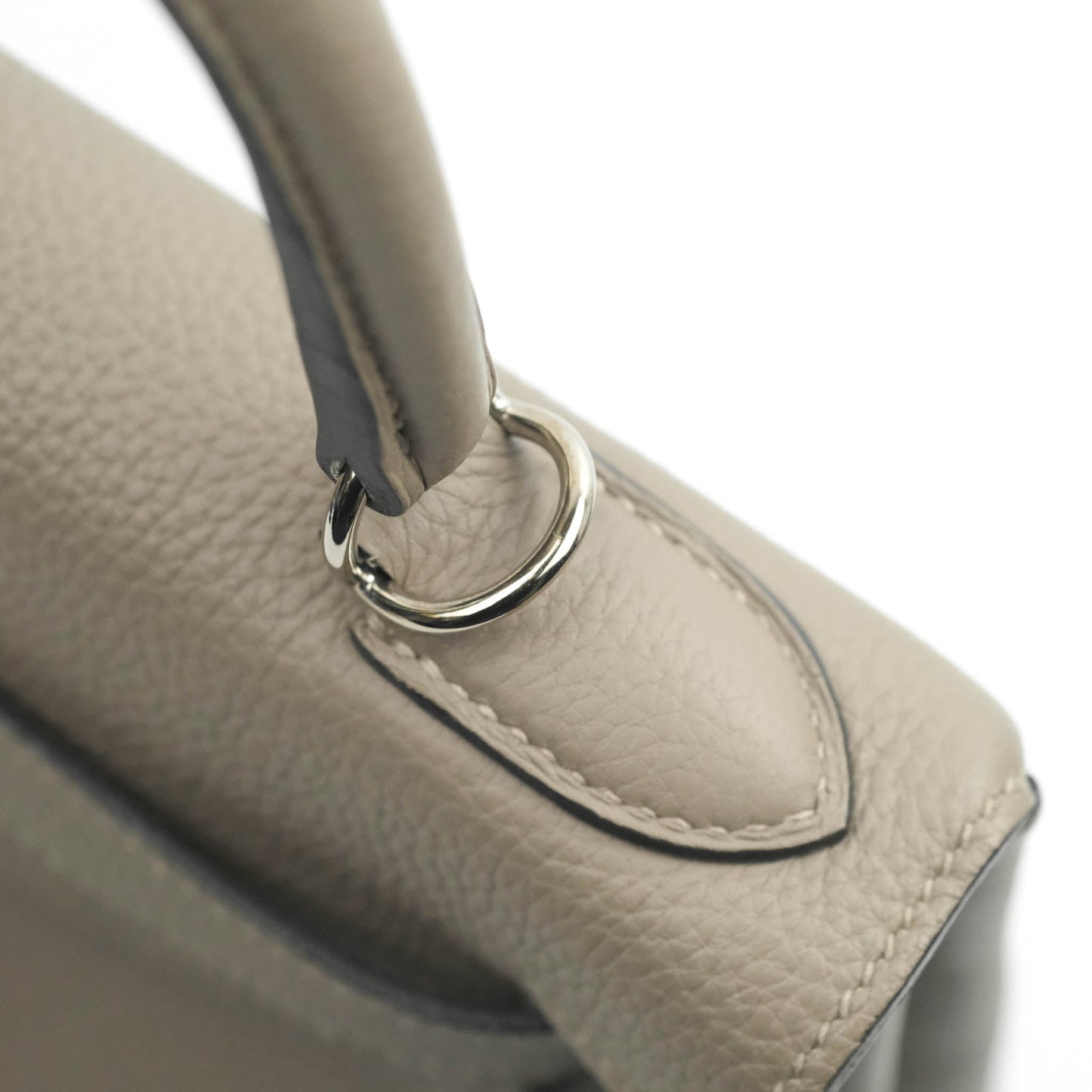 Hermès Kelly 28 Retourne Taurillon Clemence Gris Asphalt M8 Palladium Hardware