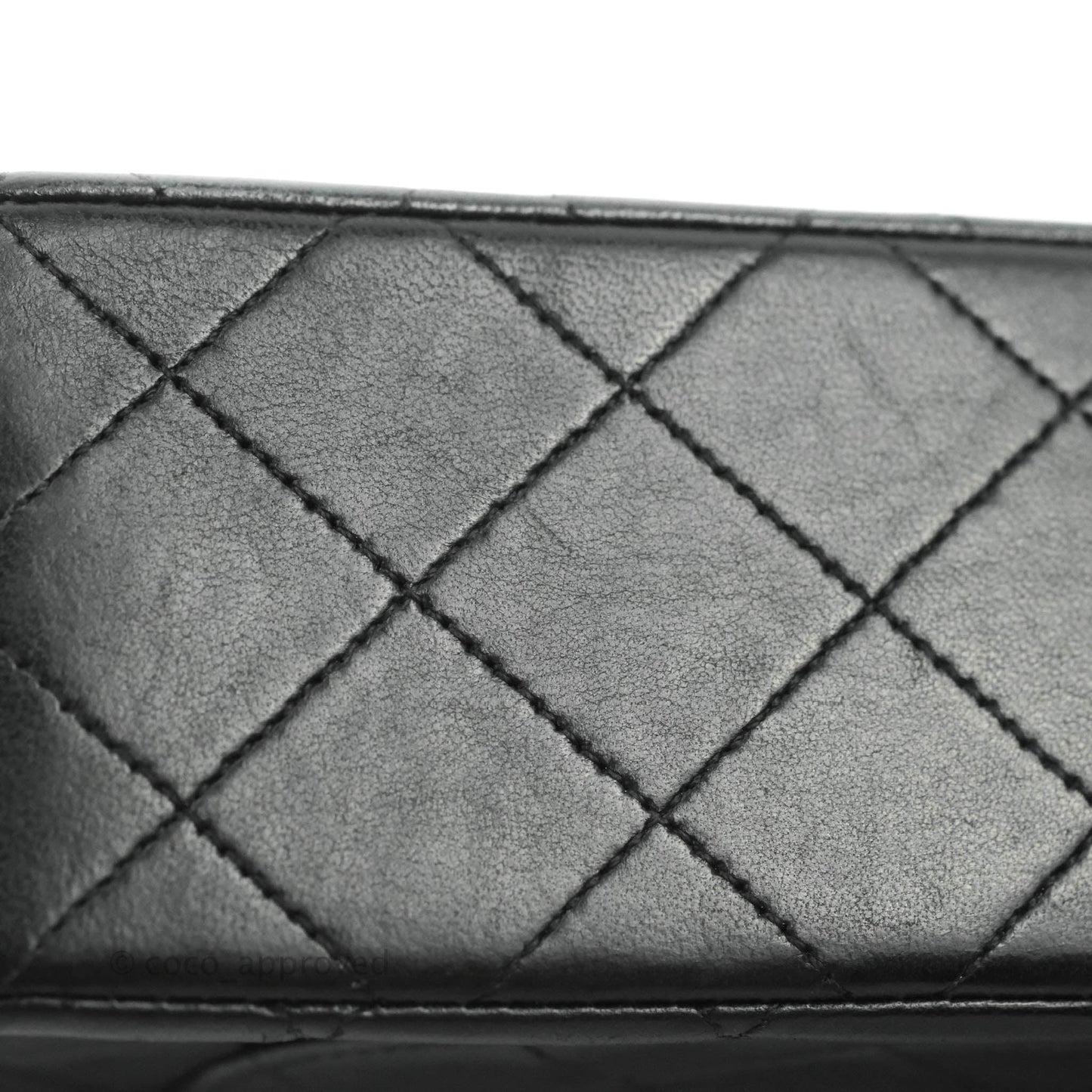 Chanel Vintage Classic Small S/M Flap Black Lambskin 24K Gold Hardware