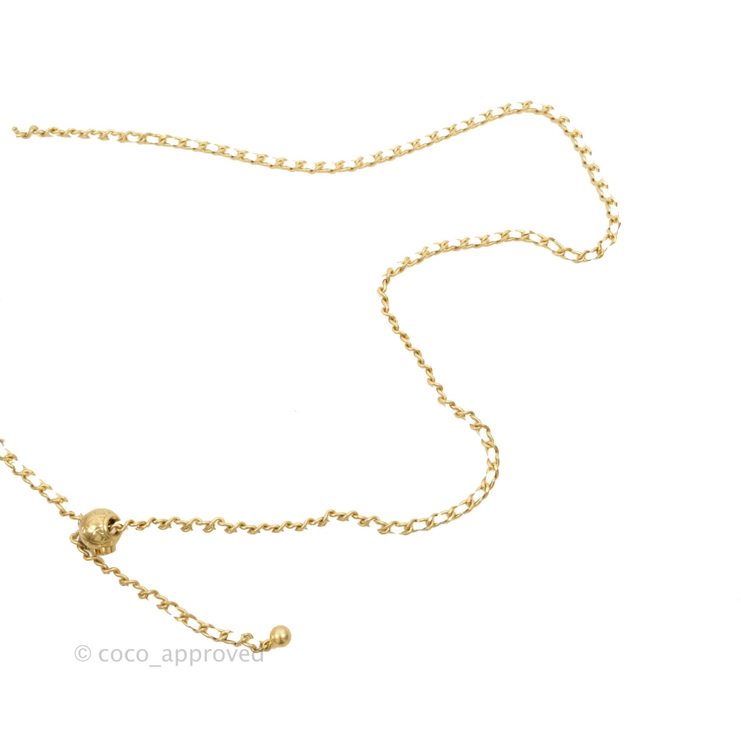 Chanel Quilted Pearl Crush Wallet on Chain WOC White Lambskin Aged Gold Hardware