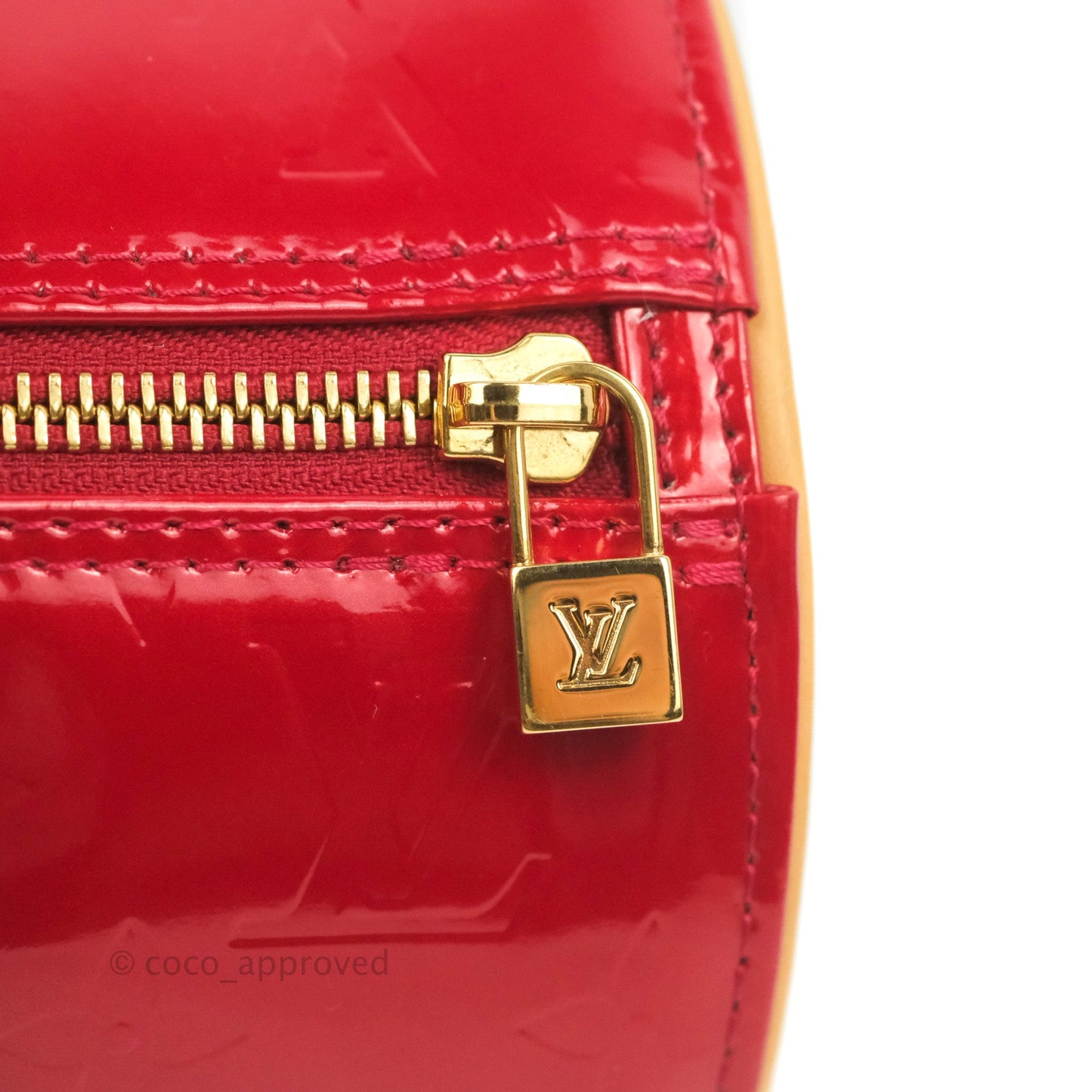 Louis Vuitton Papillon 30 Red Patent Monogram