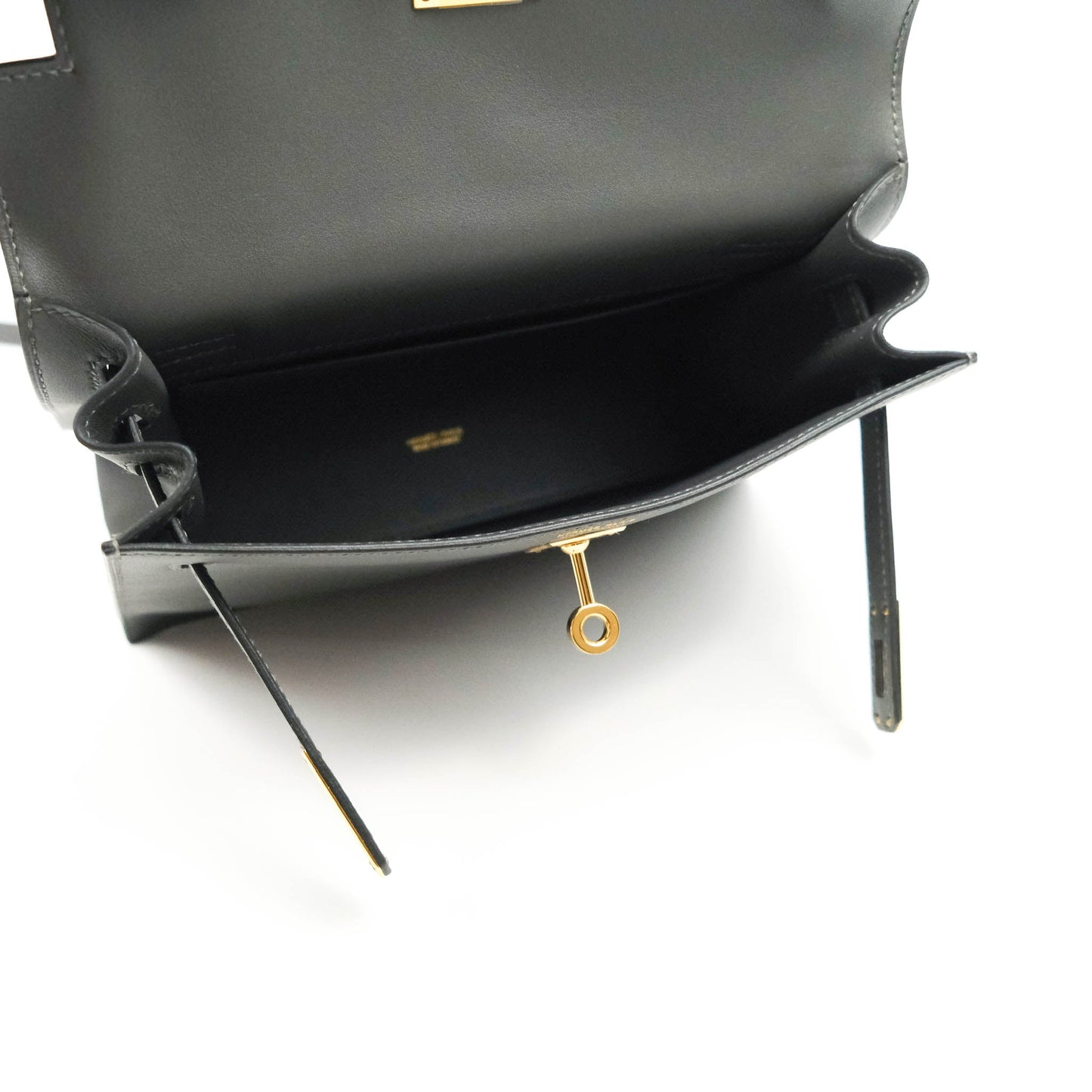 Hermès Kelly Danse II Bag 88 Graphite Swift Gold Hardware