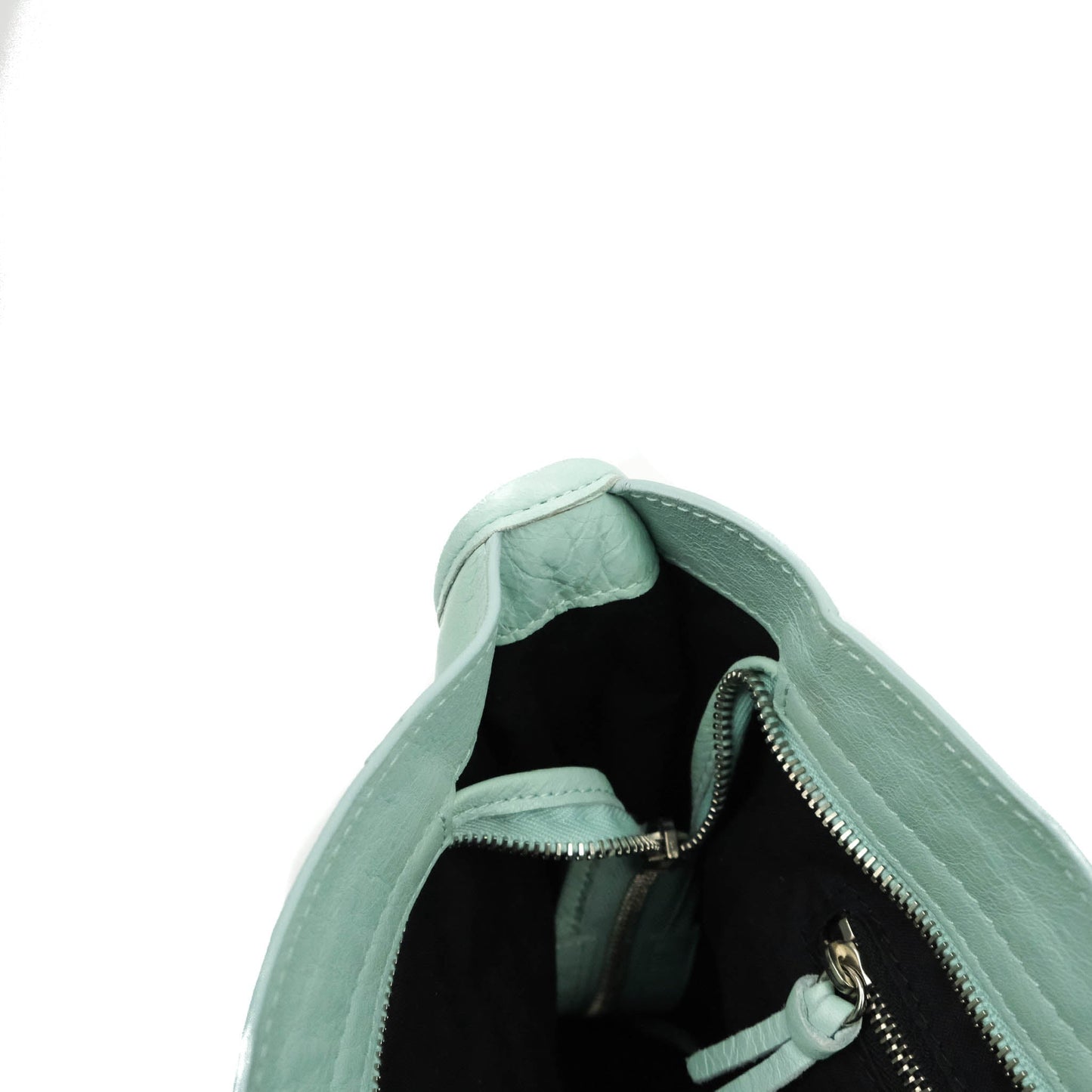 Balenciaga Classic City Bag Tiffany Blue Calfskin Silver Hardware