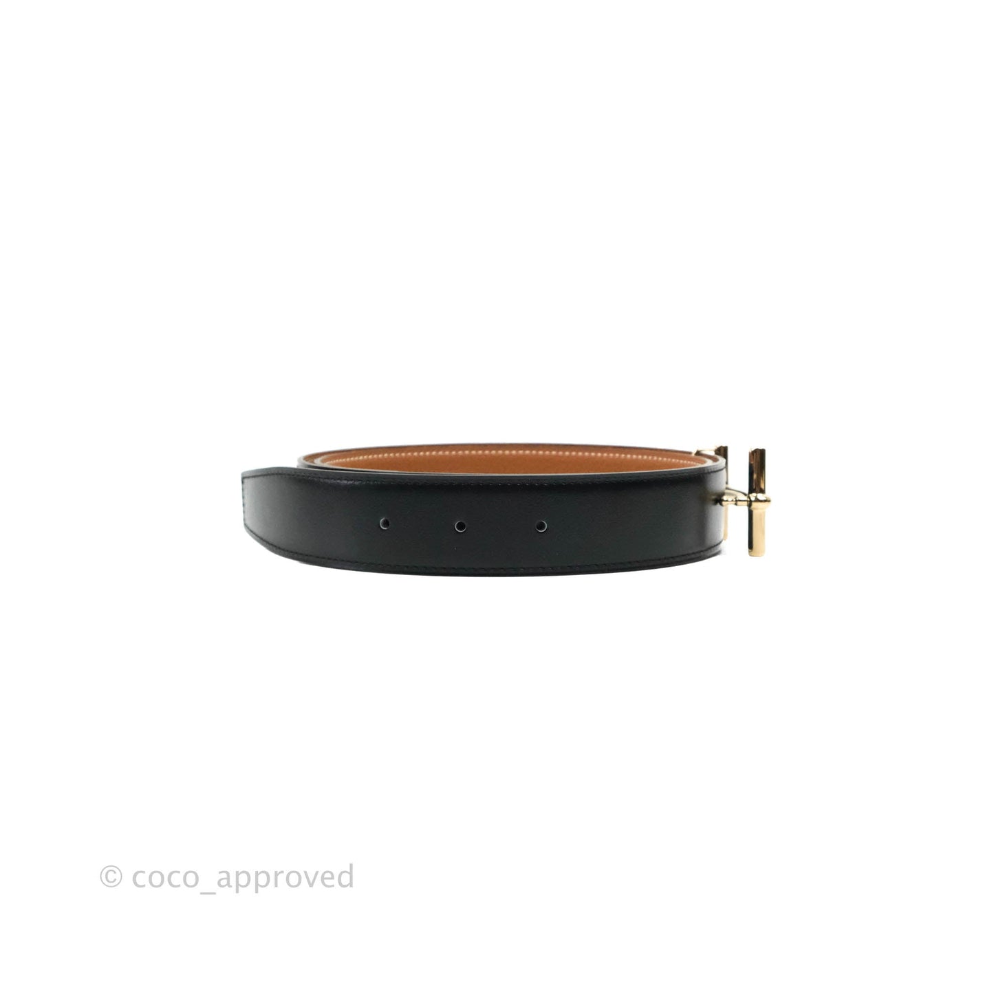 Hermès H d'Ancre Belt Buckle & Reversible Leather Strap Permabrass Hardware