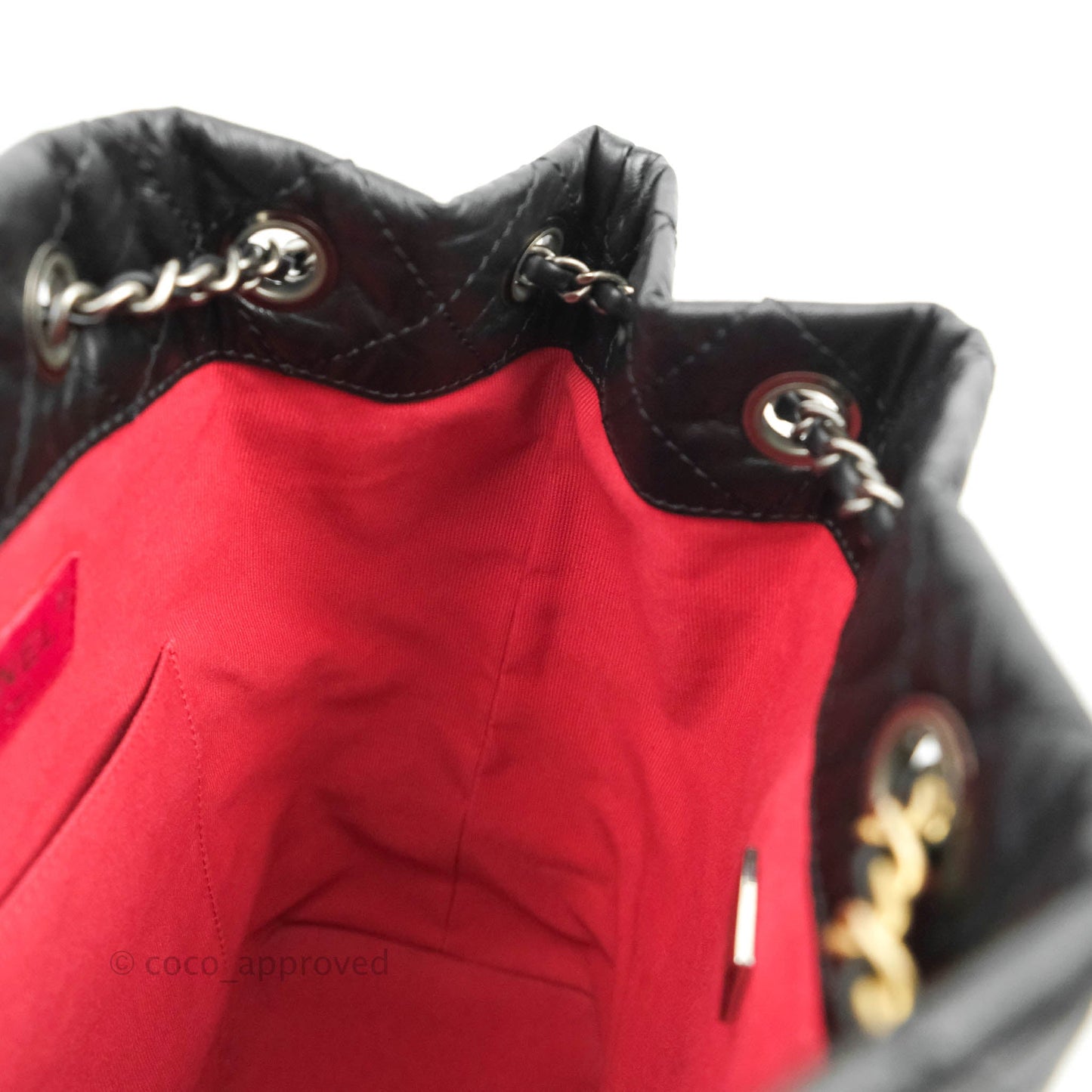 Chanel Small Gabrielle Backpack Black Aged Calfskin