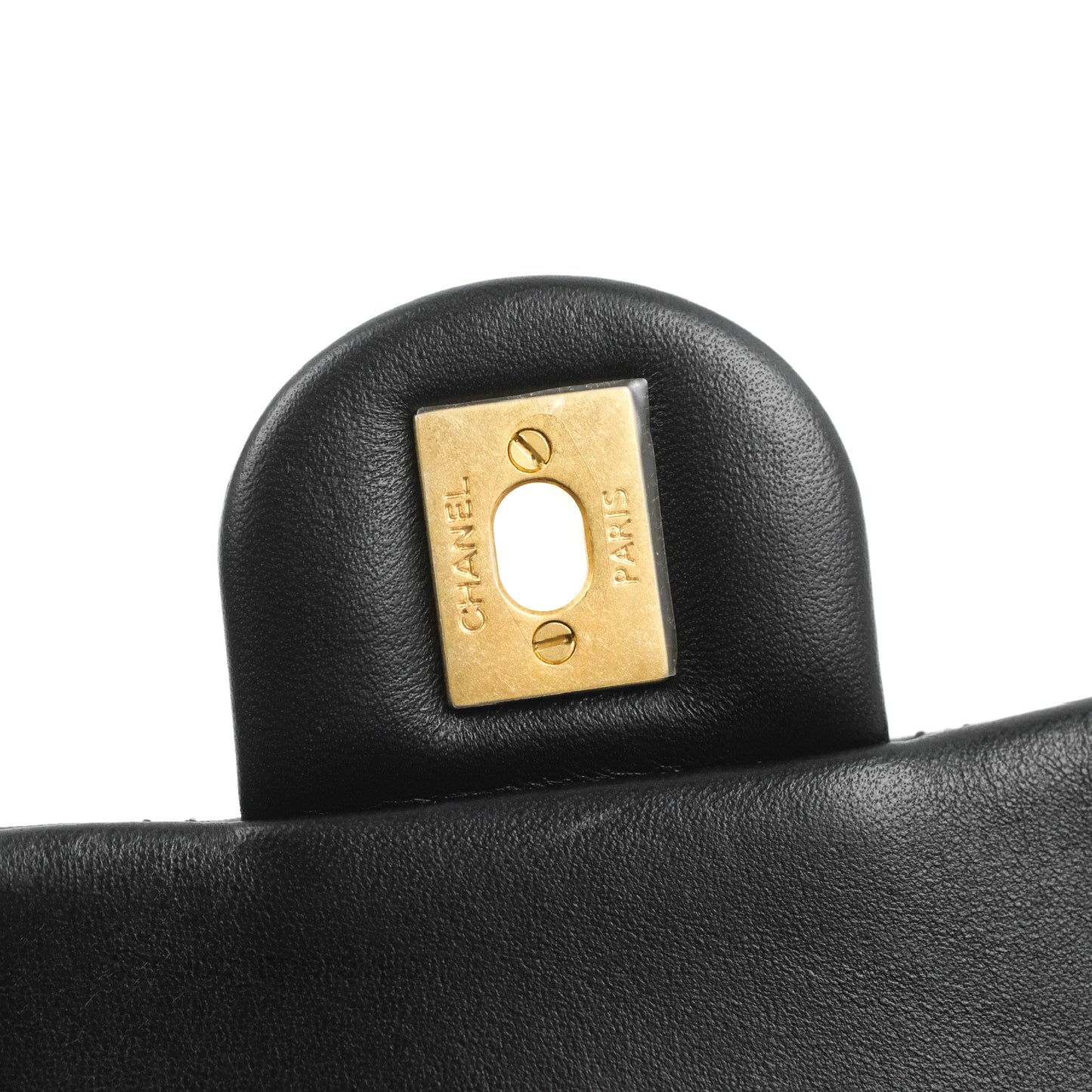 Chanel Mini Rectangular Pearl Crush Quilted Black Lambskin Aged Gold Hardware