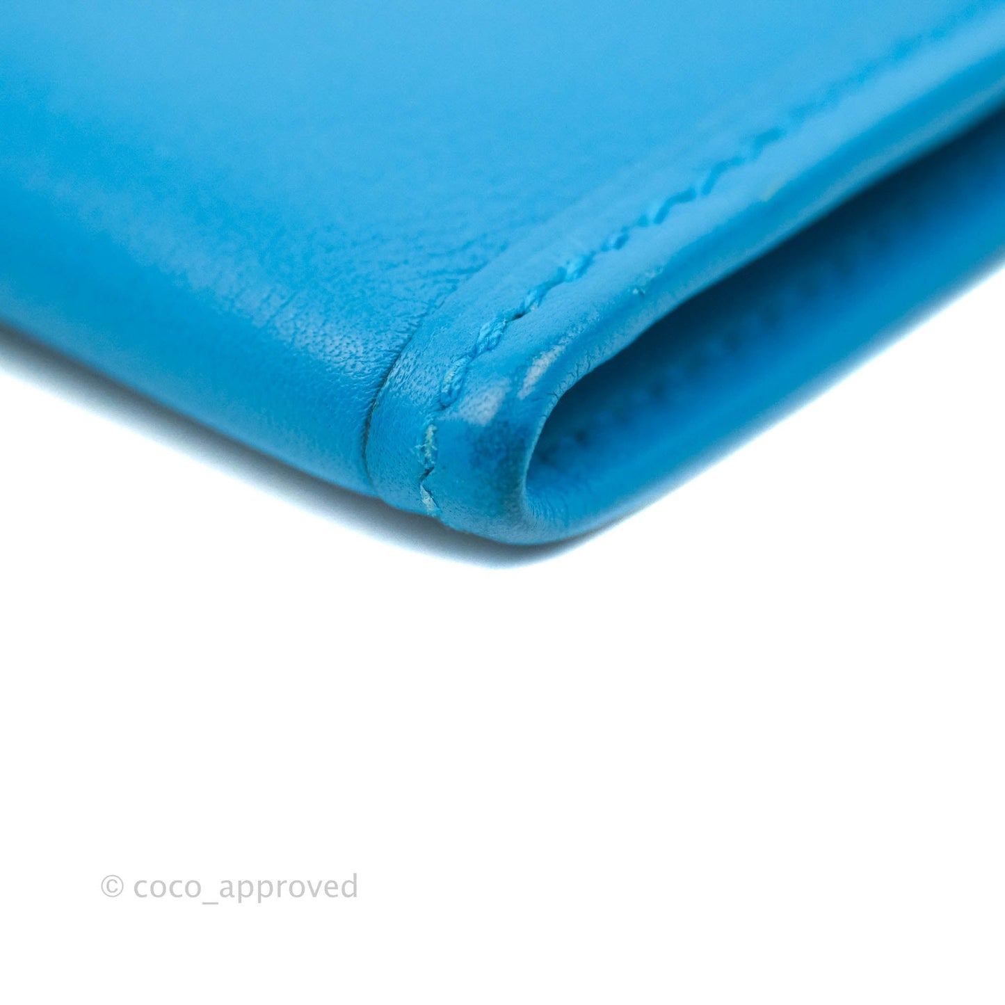 Hermès Jige Duo Wallet Bleu Zanzibar Swift