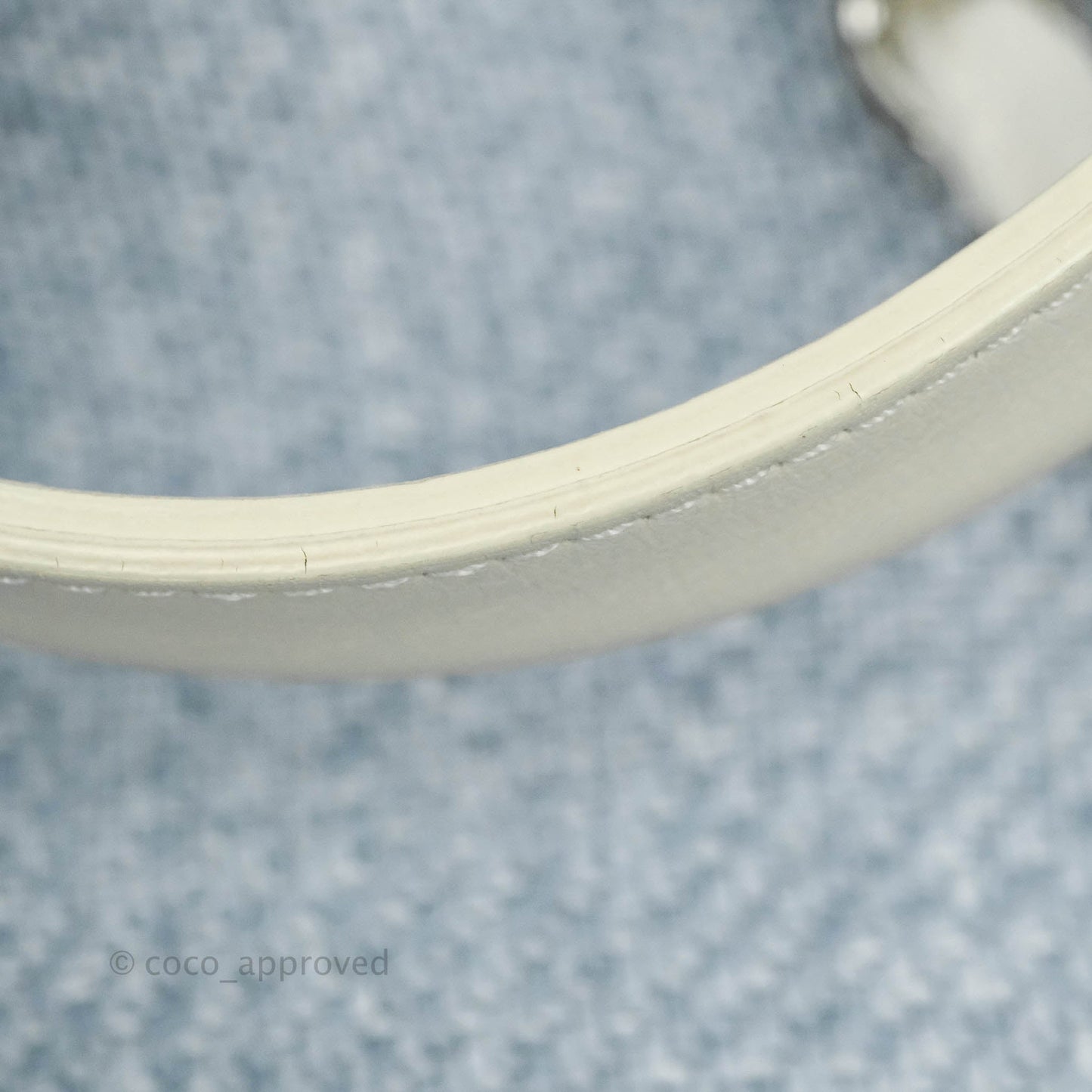 Chanel Large Deauville Light Blue Canvas Silver Hardware