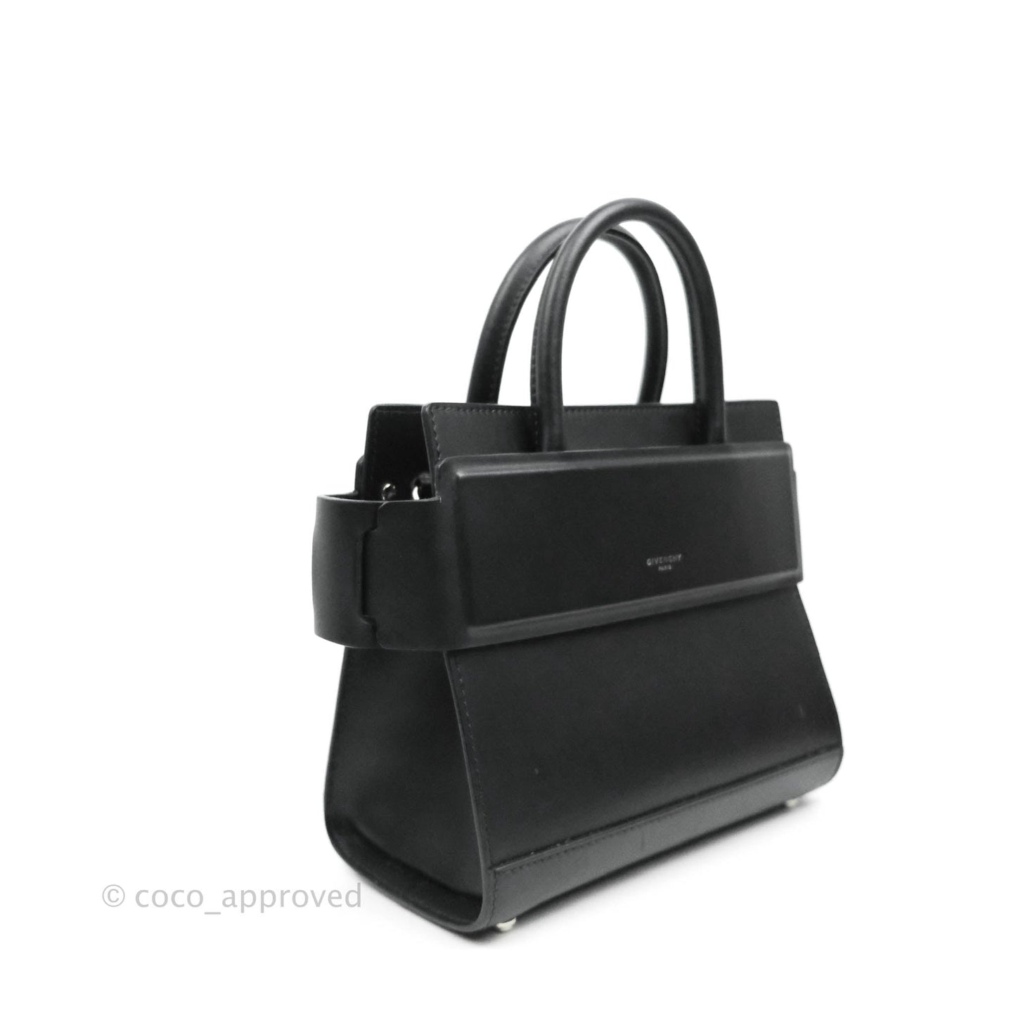 Givenchy Mini Horizon Crossbody Bag Black Silver Hardware