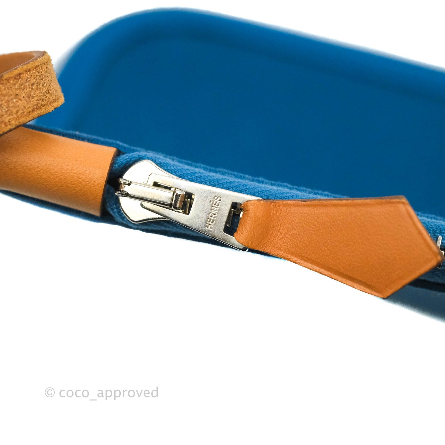 Hermès Herbag Zip 31 Outremer Nature Leather Palladium Hardware