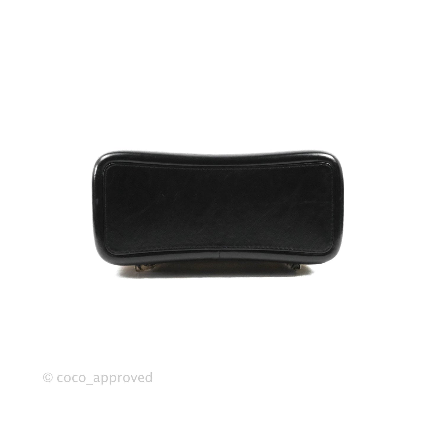 Chanel Small Gabrielle Backpack Beige Black Aged Calfskin
