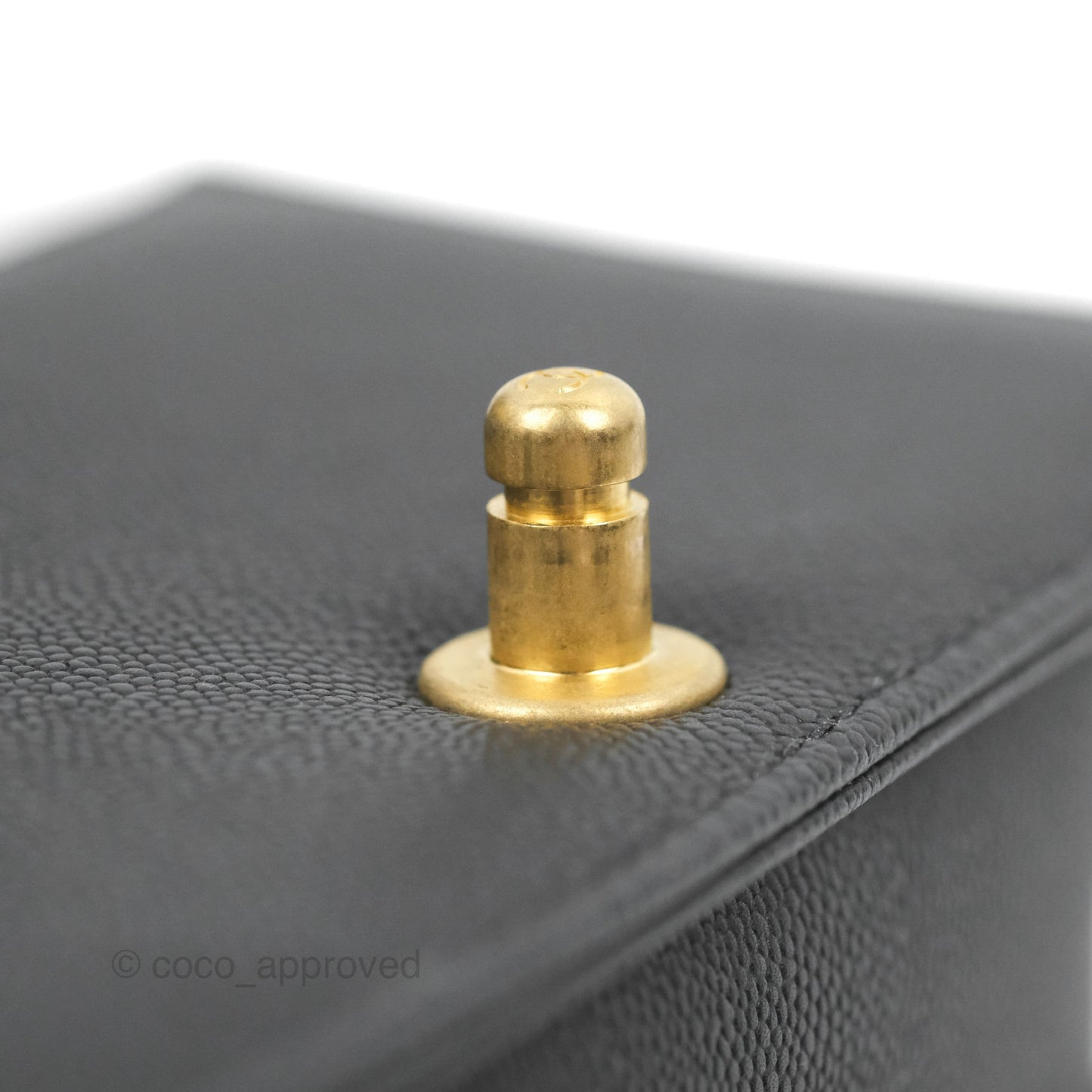 Chanel Small Boy Chain Around Black Caviar Gold Hardware