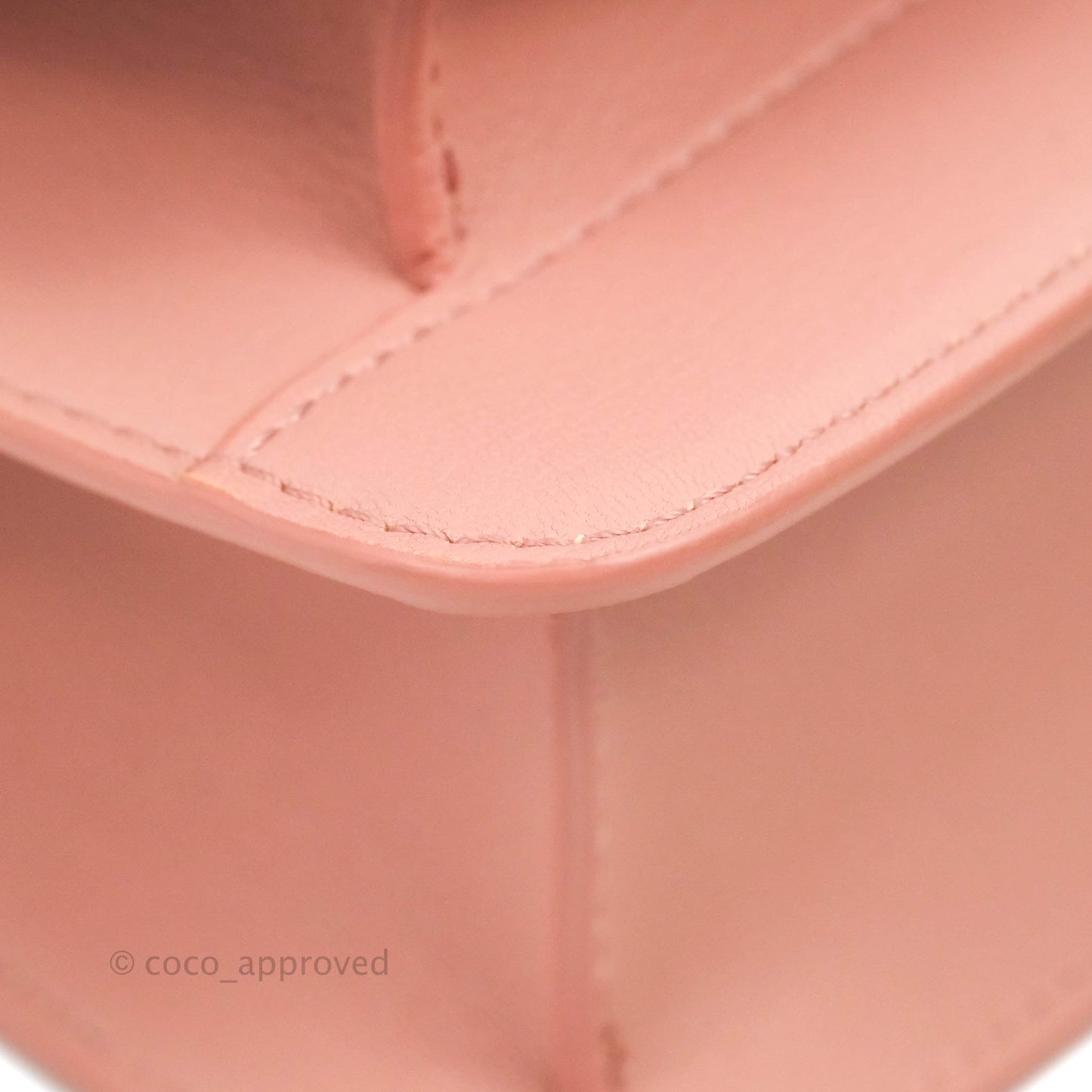 Chanel Small CC Box Flap Bag Pink Calfskin Silver Hardware