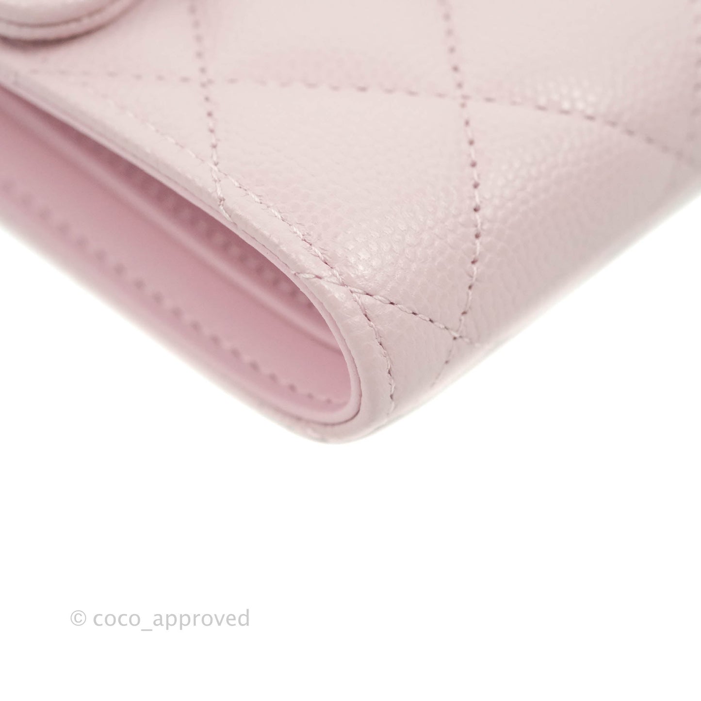 Chanel Classic Flap Wallet Pink Caviar Gold Hardware 21S