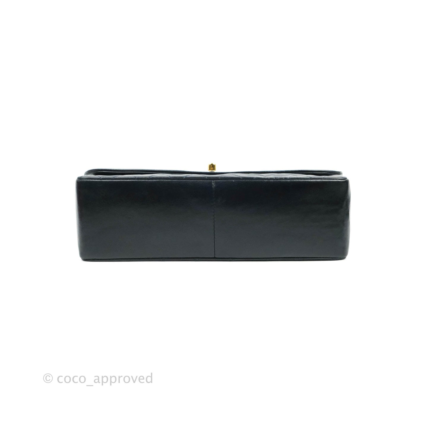 Chanel Vintage Quilted Flap Bag Navy Lambskin 24K Gold Hardware