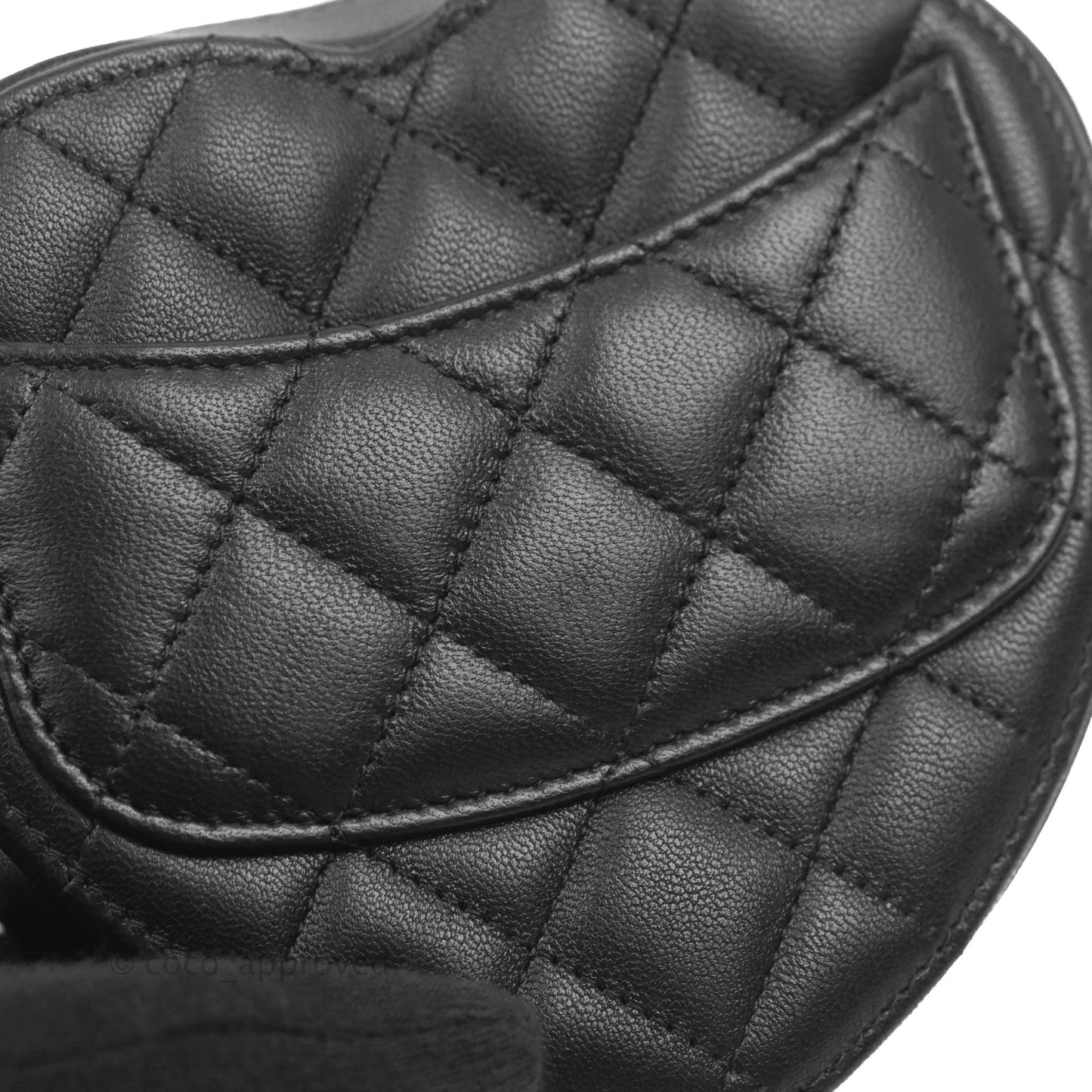 Chanel Small Heart Bag Black Lambskin Gold Hardware 22S