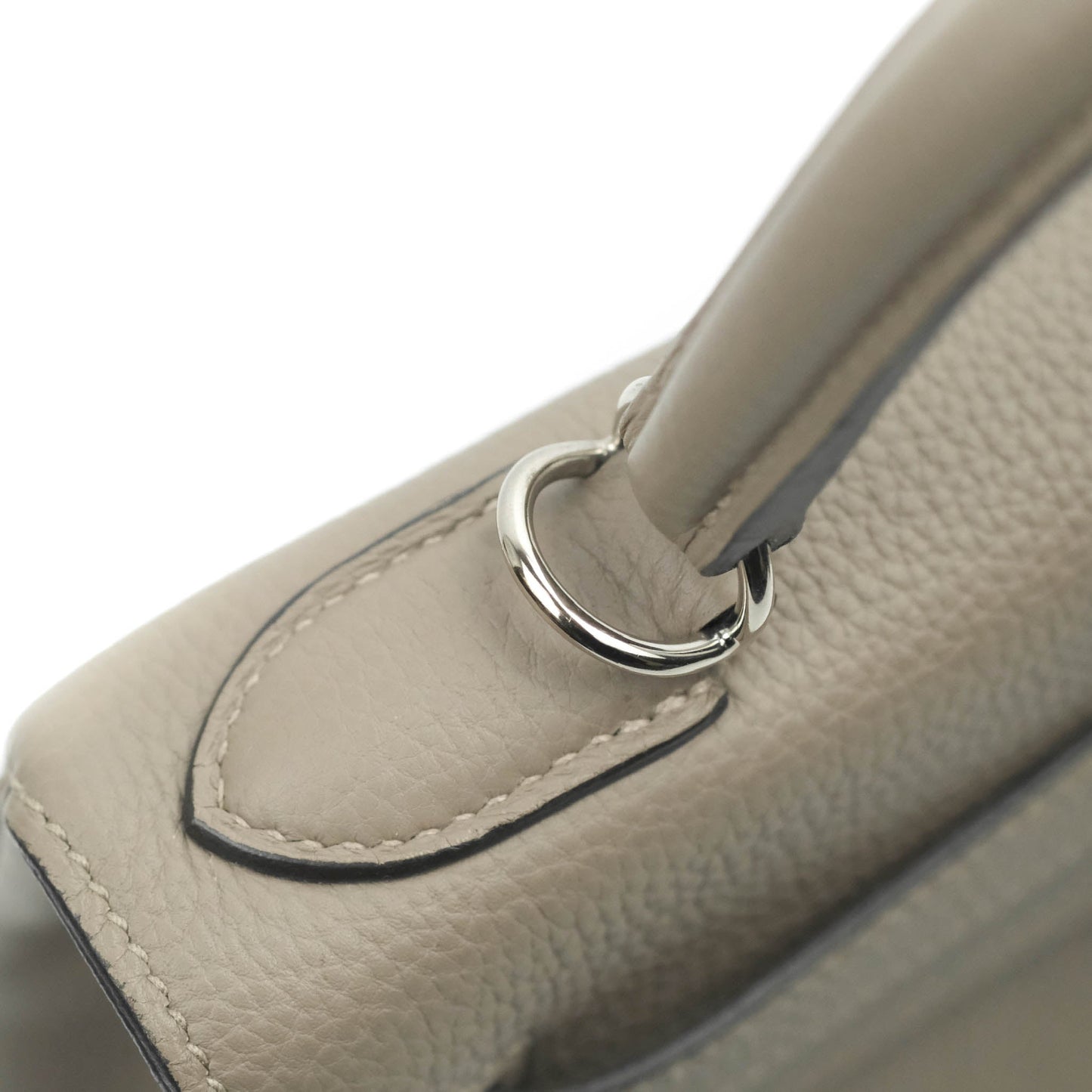 Hermès Kelly 28 Retourne Taurillon Clemence Gris Asphalt M8 Palladium Hardware