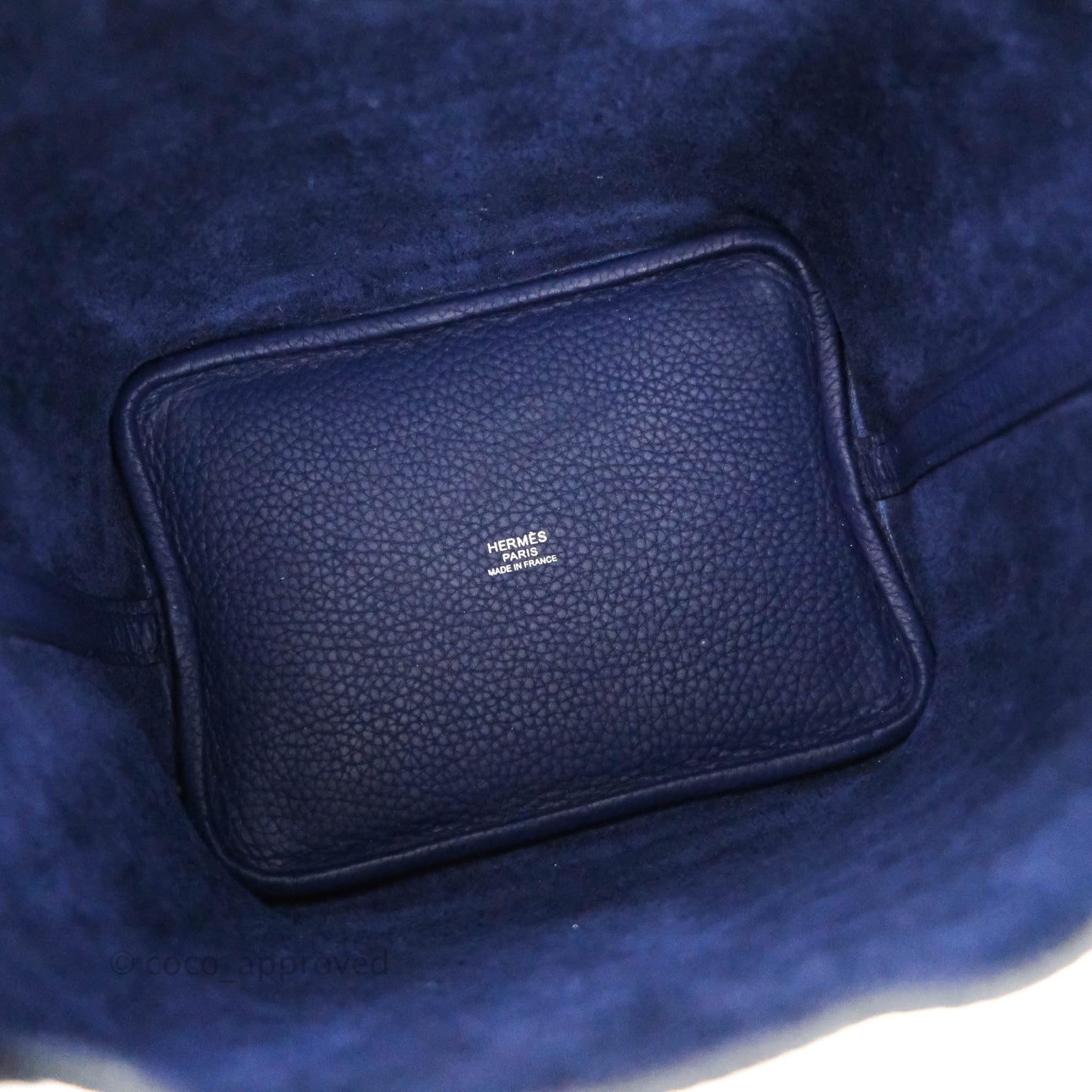 Hermès Picotin Lock 18 PM Bleu Encre Clemence Palladium Hardware