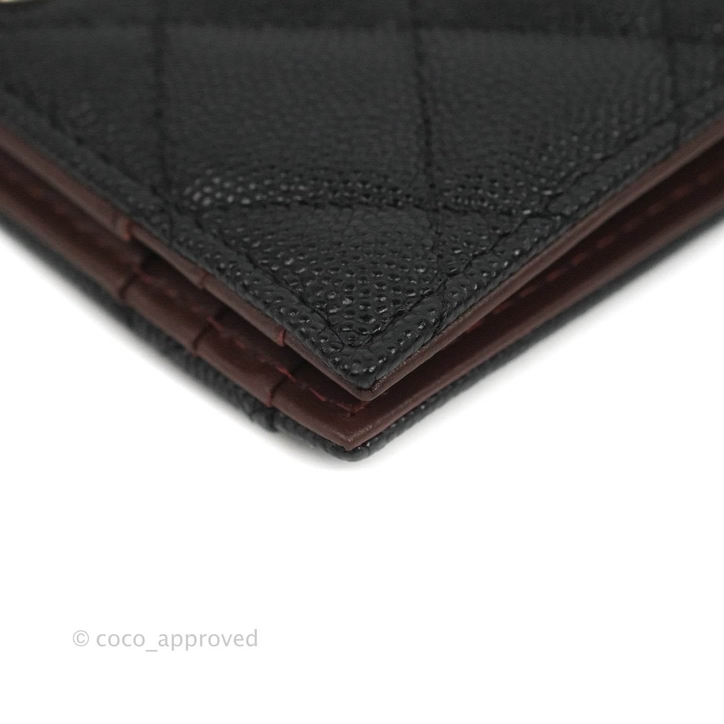Chanel Quilted Mens Wallet Caviar Black Gold Hardware