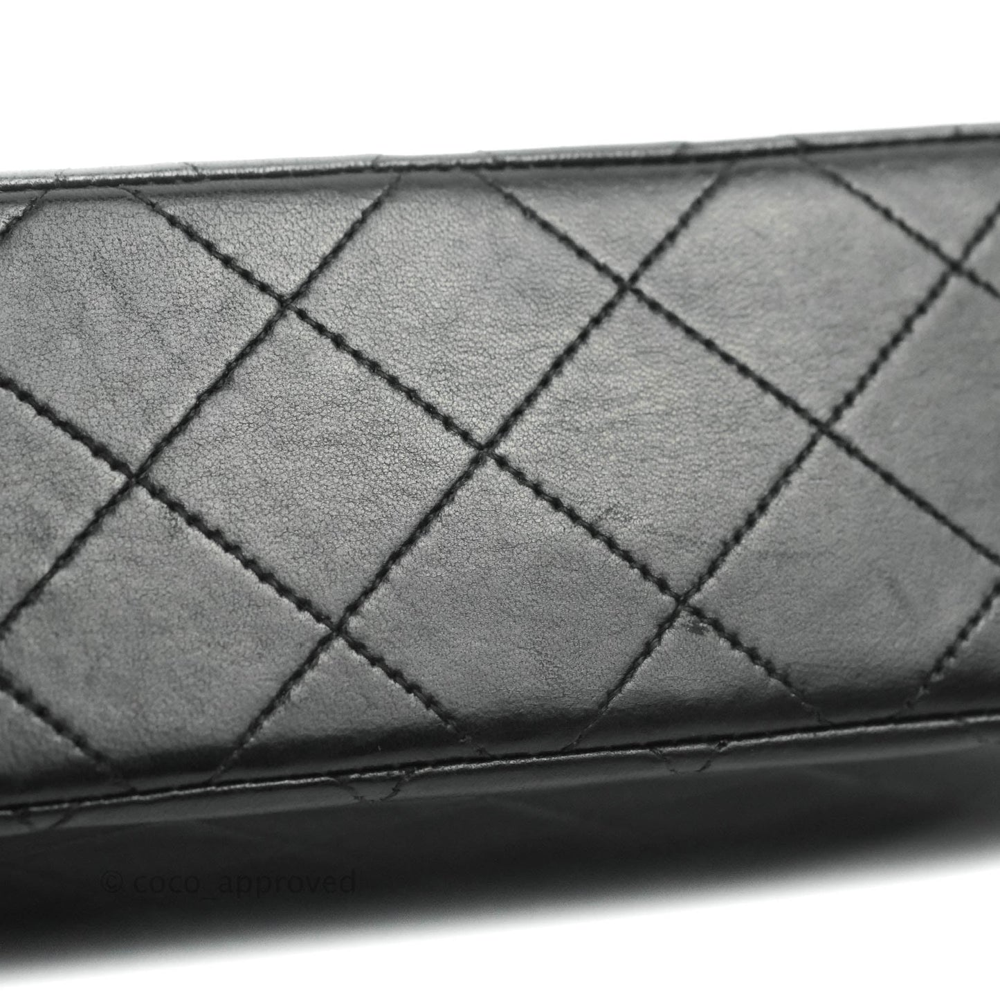 Chanel Vintage Classic Small S/M Flap Black Lambskin 24K Gold Hardware