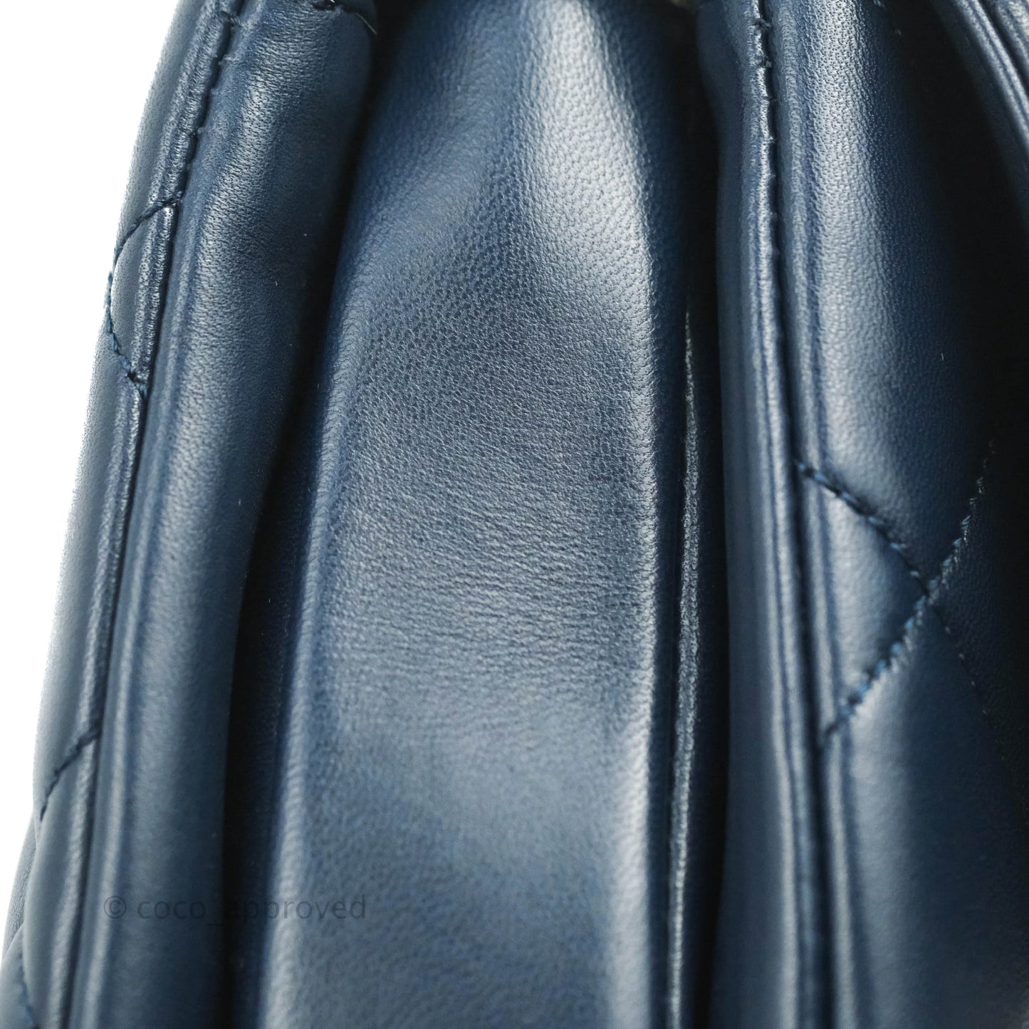 Chanel Small Trendy CC Navy Lambskin Gold Hardware