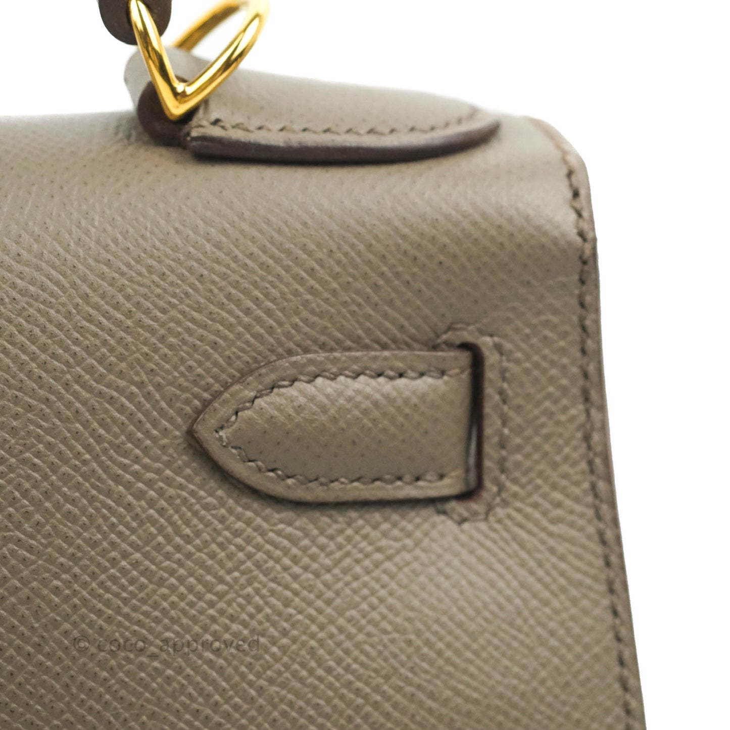 Hermès Kelly 28 8F Etain Gold Hardware